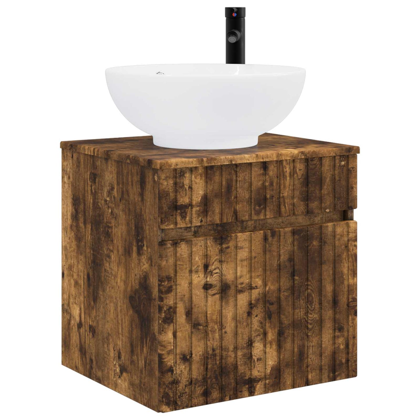 Bathroom Cabinet Set 3 pcs Smoked Oak 49 x 44.5 x 66.5 cm