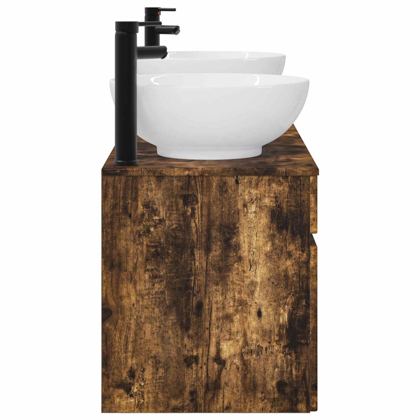 Bathroom Cabinet Set 3 pcs Smoked Oak 49 x 44.5 x 66.5 cm