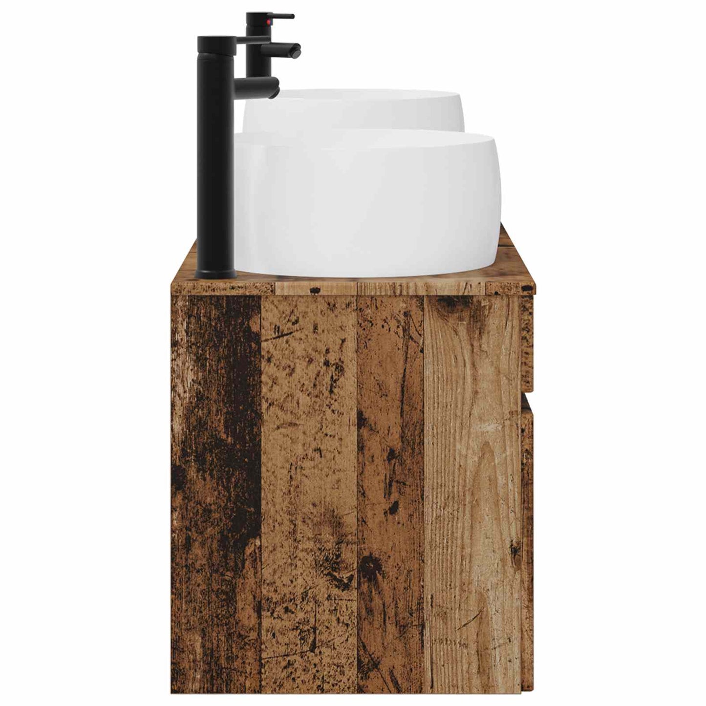 Bathroom Cabinet Set 3 pcs Old Wood 49 x 44.5 x 66 cm