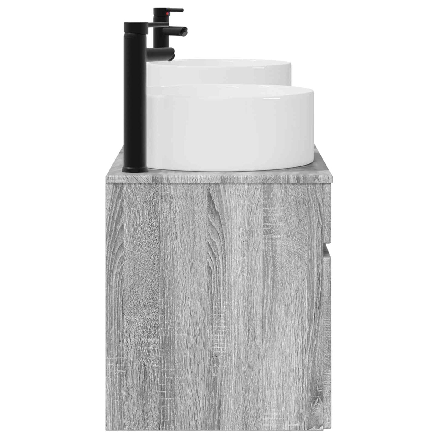 Bathroom Cabinet Set 3 pcs Grey Sonoma 49 x 44.5 x 65.5 cm
