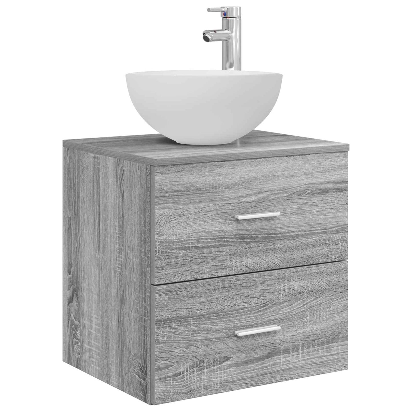Bathroom Cabinet Set 3 pcs Grey Sonoma 49.5 x 35 x 63 cm