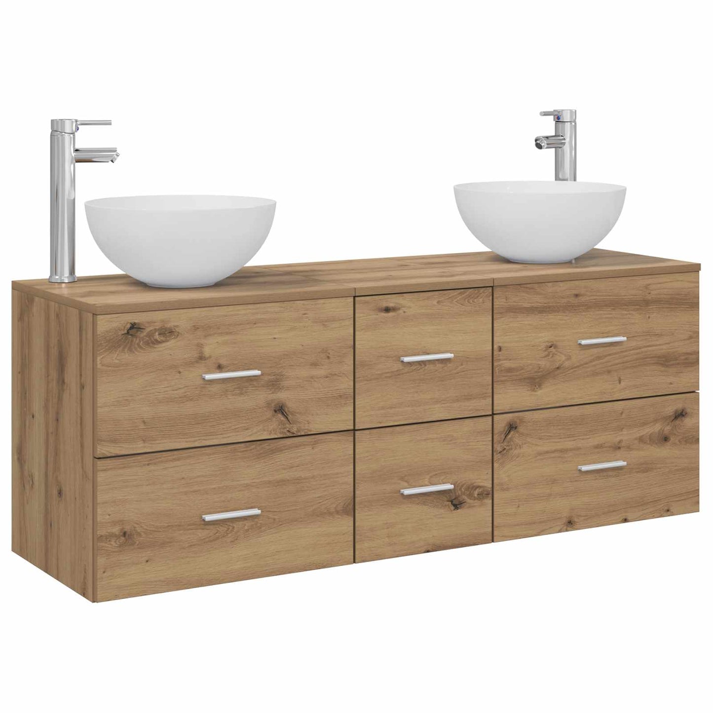 Bathroom Cabinet Set 3 pcs Artisan Oak 49.5 x 35 x 63 cm