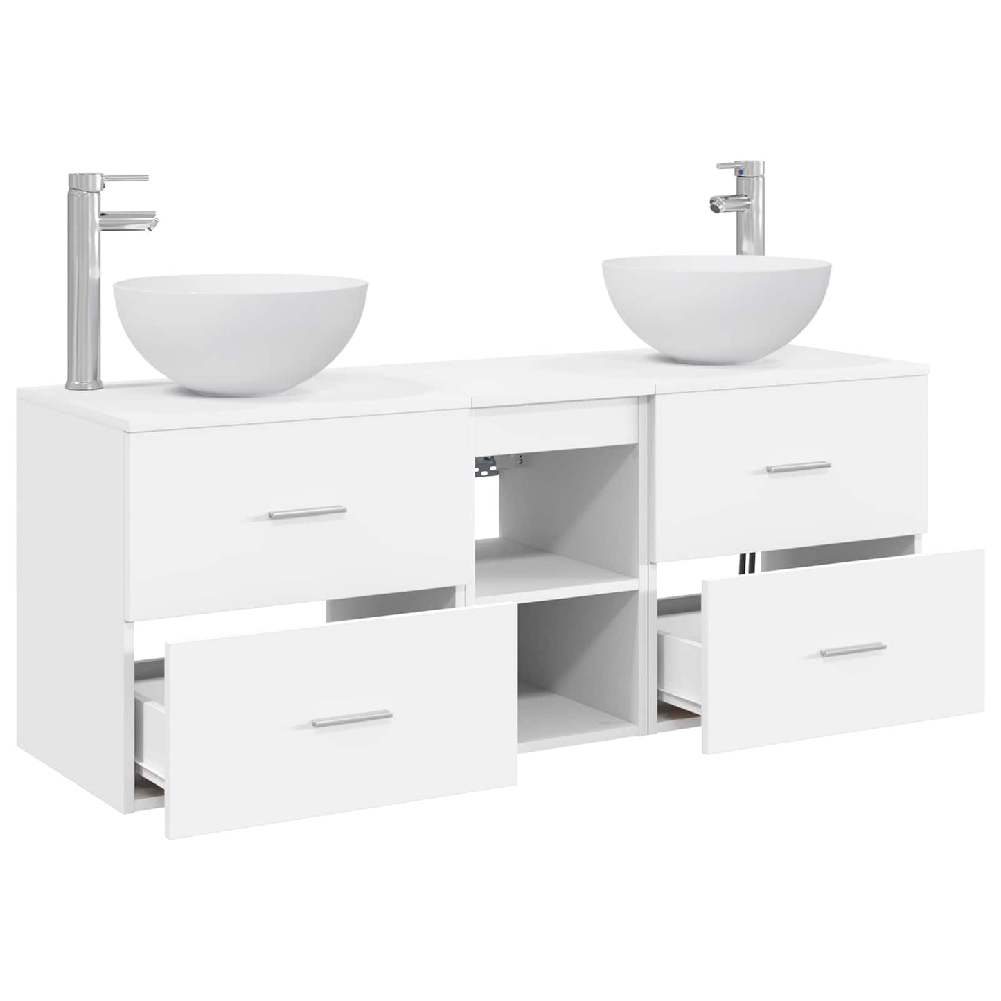 Bathroom Cabinet Set 3 pcs White 49.5 x 41 x 64.5 cm