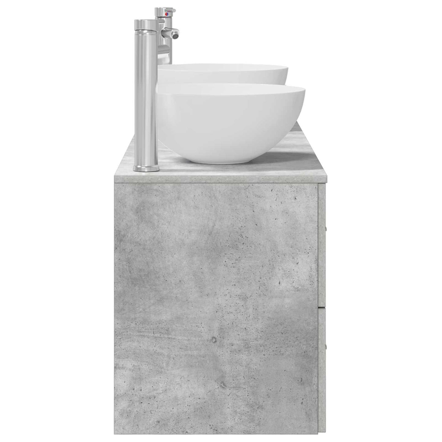 Bathroom Cabinet Set 3 pcs Concrete Grey 49.5 x 41 x 64.5 cm