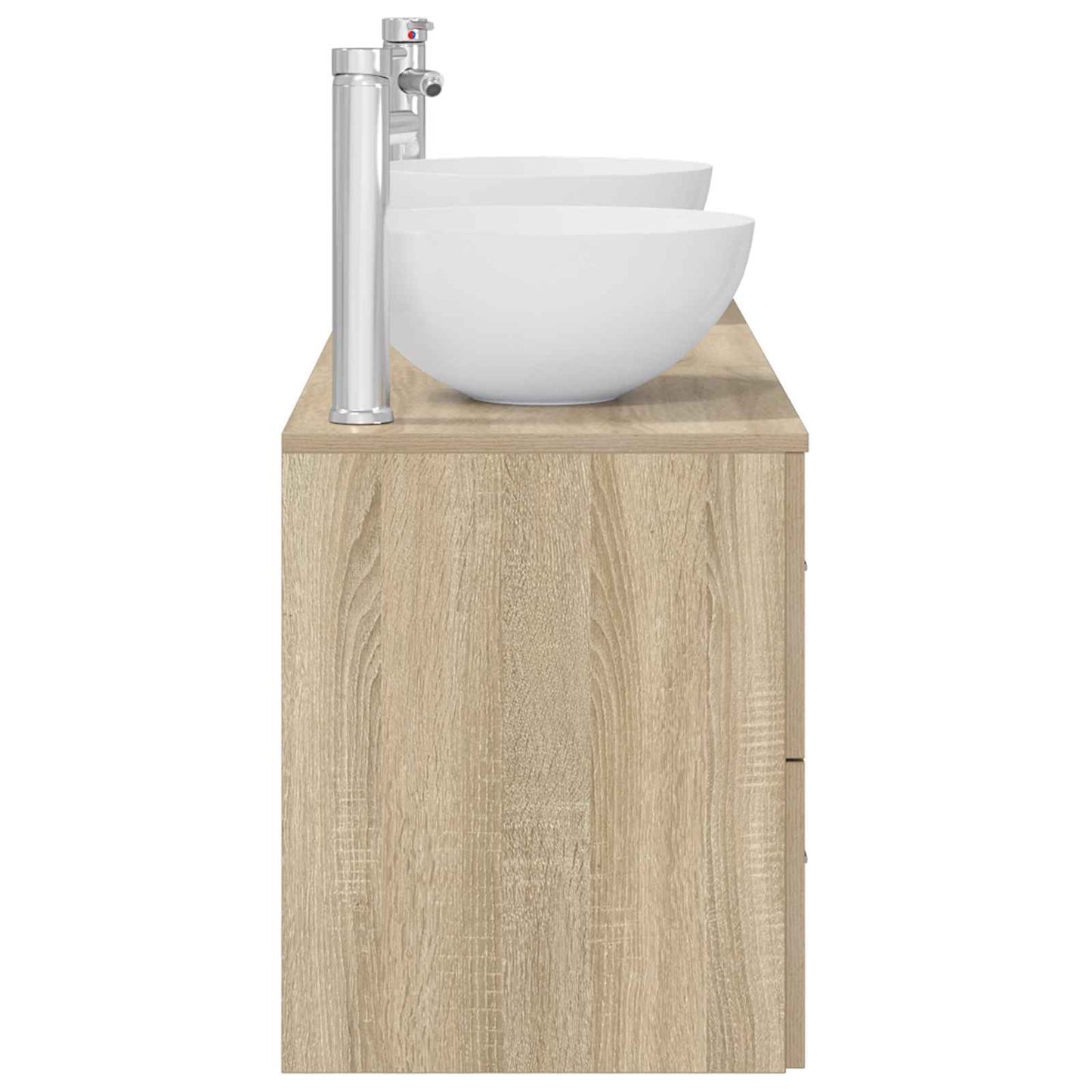 Bathroom Cabinet Set 3 pcs Sonoma Oak 49.5 x 41 x 64.5 cm