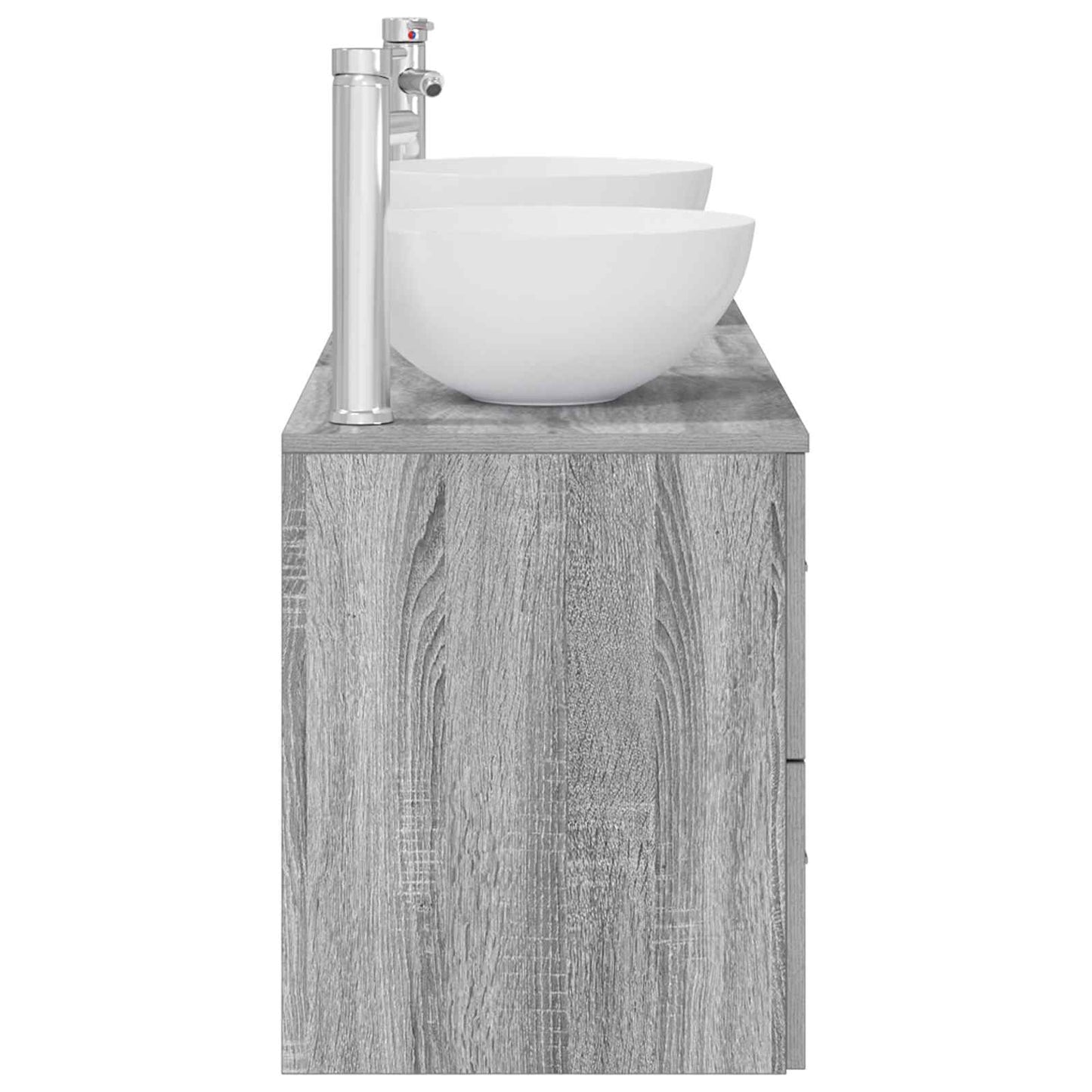 Bathroom Cabinet Set 3 pcs Grey Sonoma 49.5 x 41 x 64.5 cm