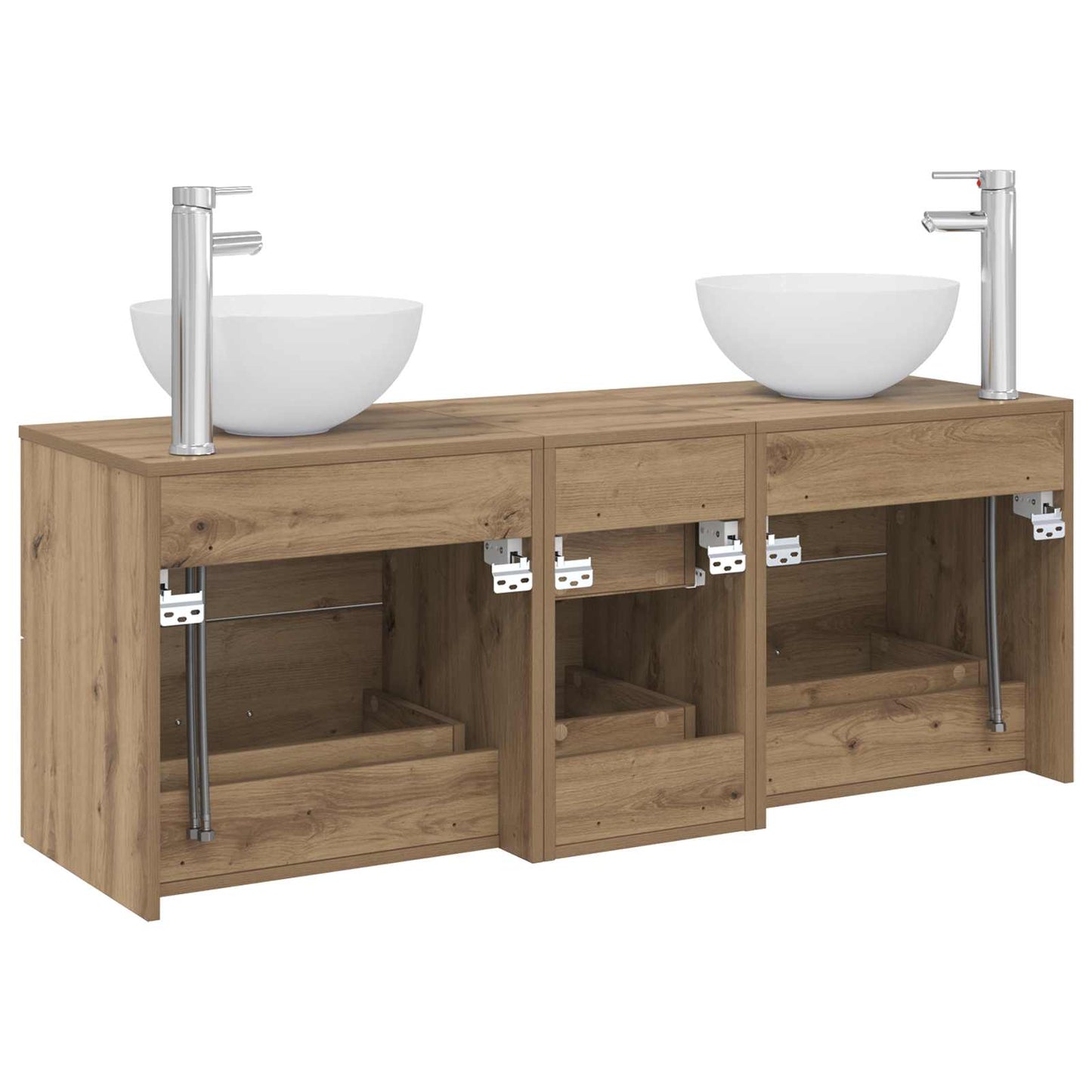 Bathroom Cabinet Set 3 pcs Artisan Oak 49.5 x 41 x 64.5 cm