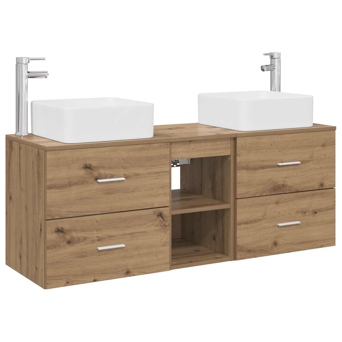 Bathroom Cabinet Set 3 pcs Artisan Oak 49.5 x 41 x 63 cm