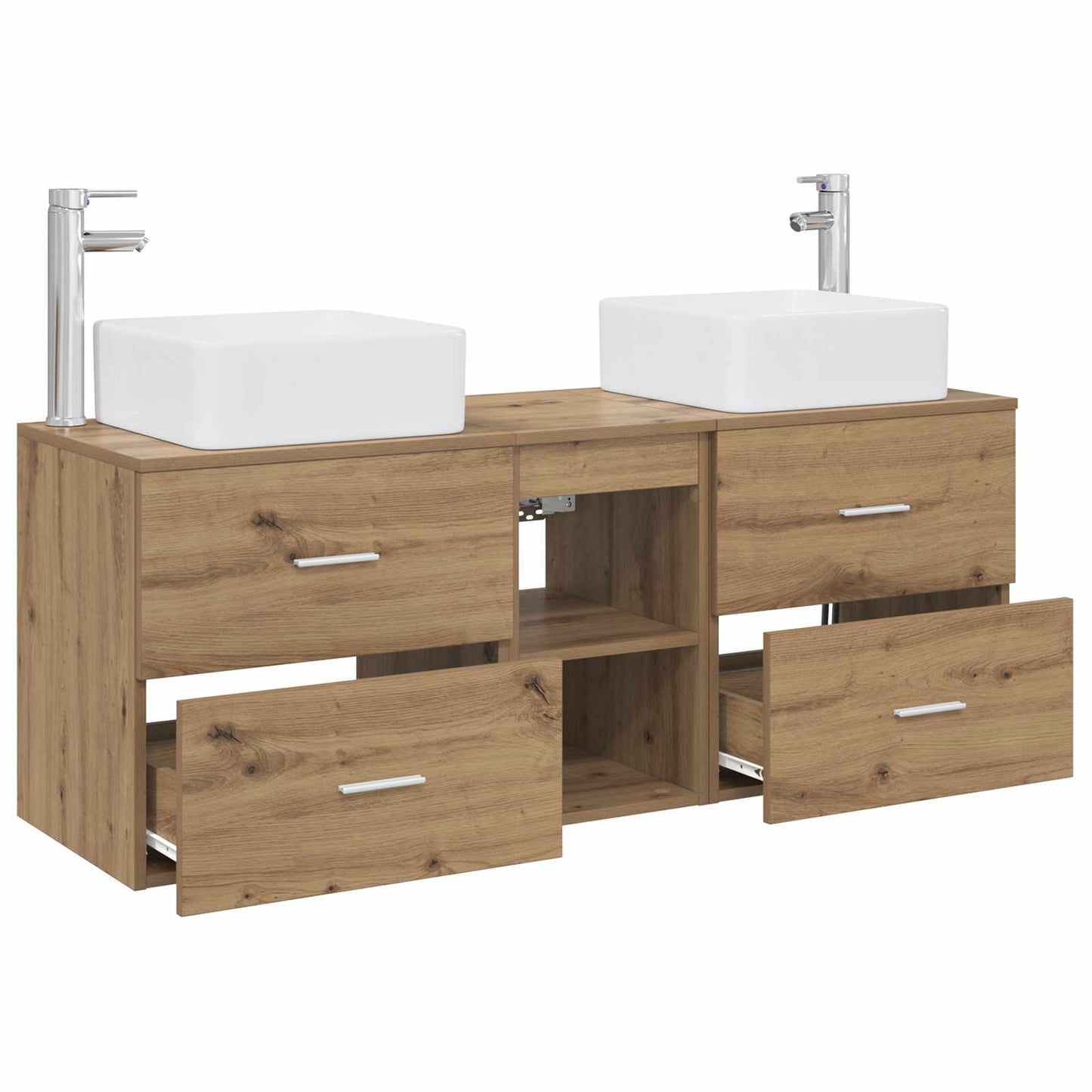 Bathroom Cabinet Set 3 pcs Artisan Oak 49.5 x 41 x 63 cm