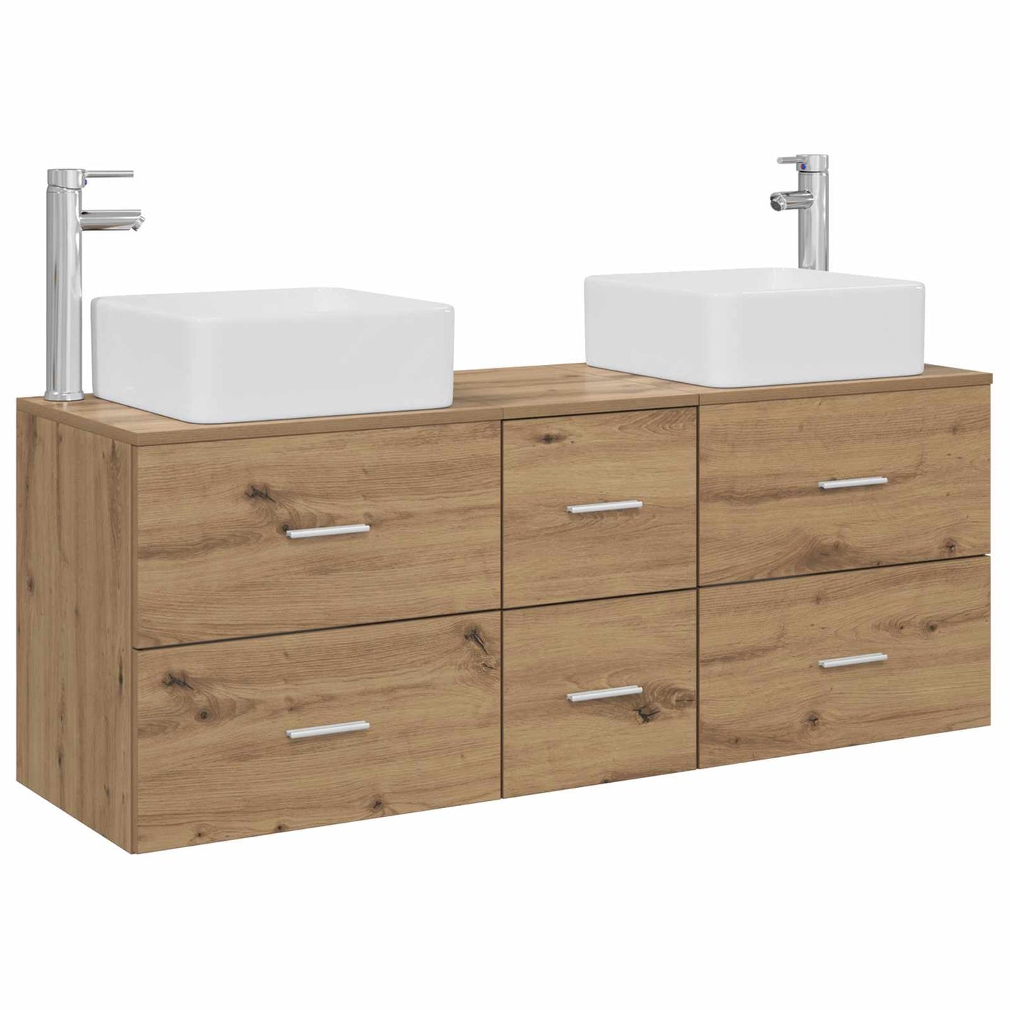 Bathroom Cabinet Set 3 pcs Artisan Oak 49.5 x 41 x 63 cm