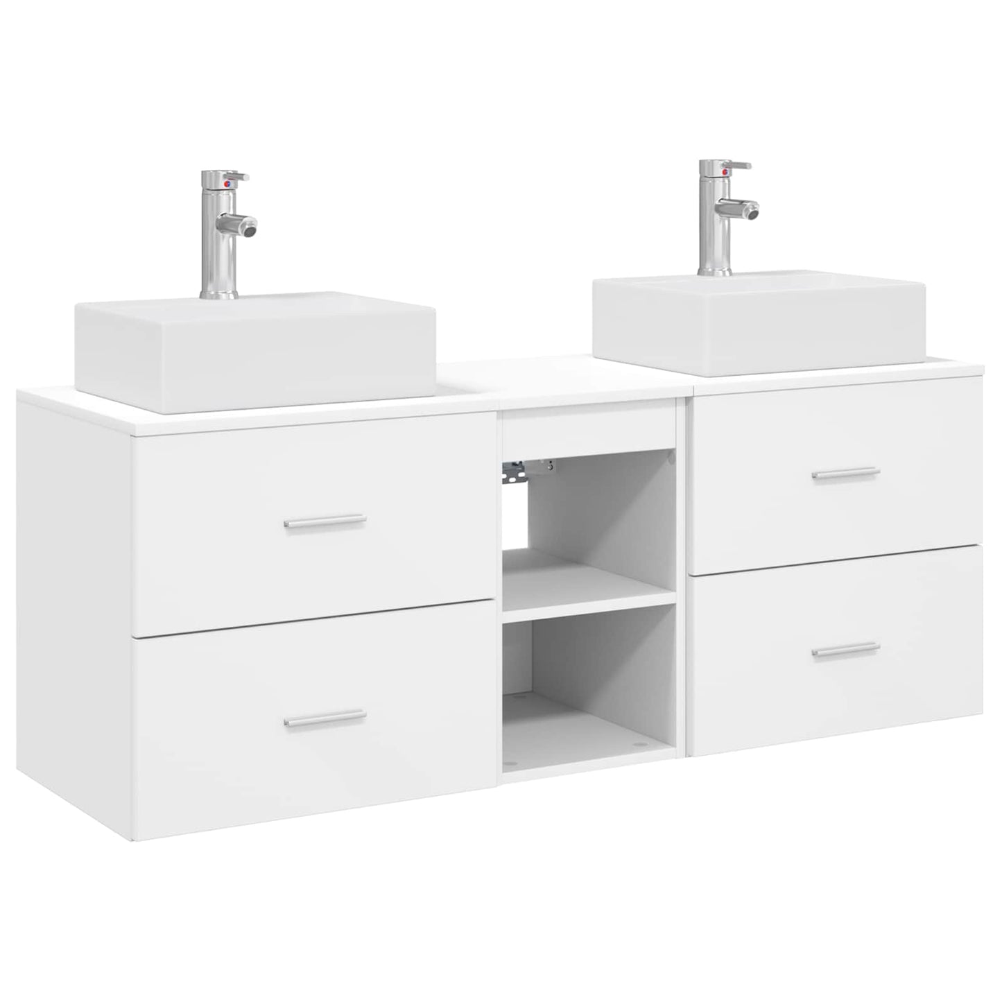 Bathroom Cabinet Set 3 pcs White 49.5 x 41 x 62.5 cm