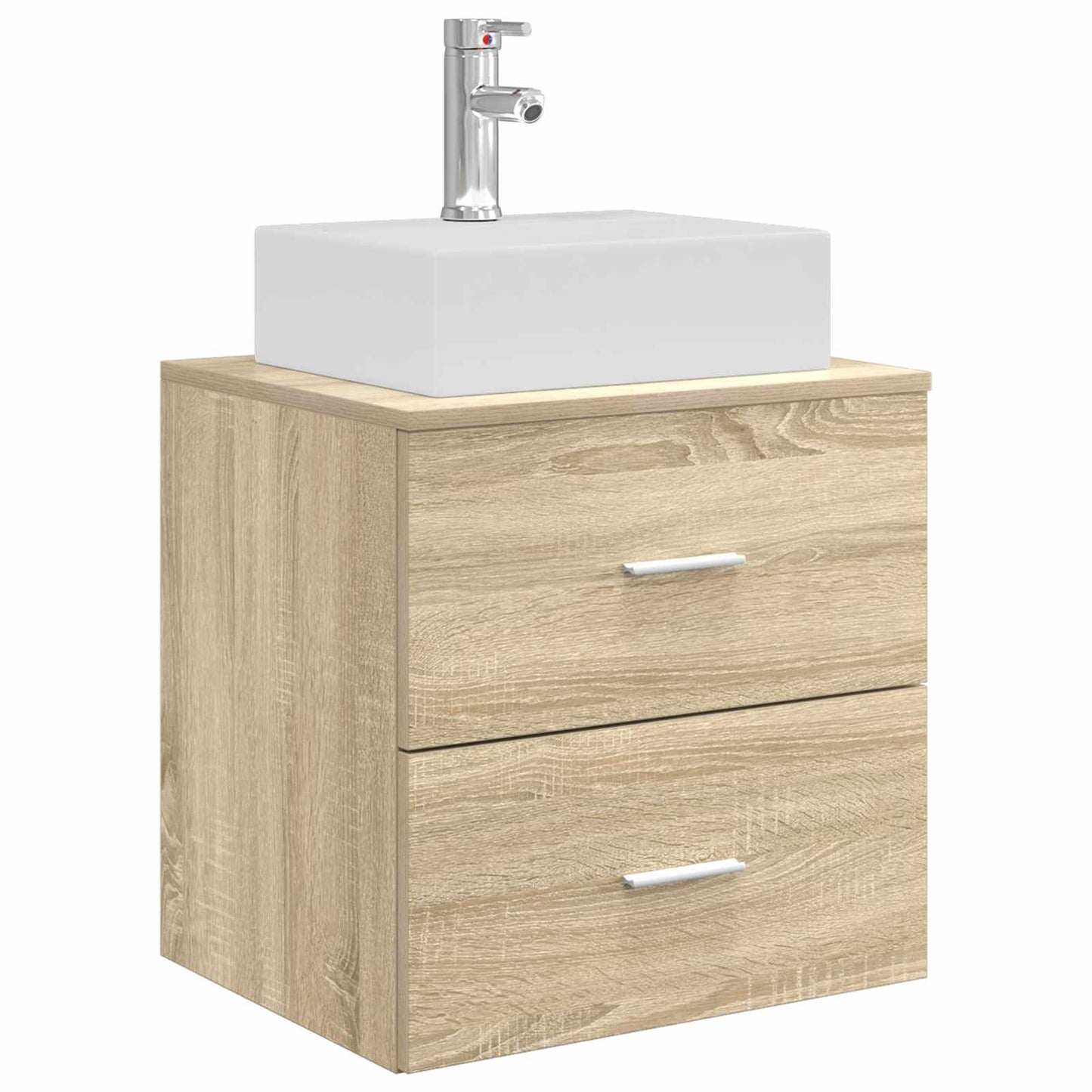 Bathroom Cabinet Set 3 pcs Sonoma Oak 49.5 x 41 x 62.5 cm
