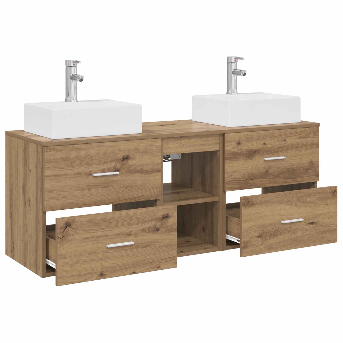Bathroom Cabinet Set 3 pcs Artisan Oak 49.5 x 41 x 62.5 cm