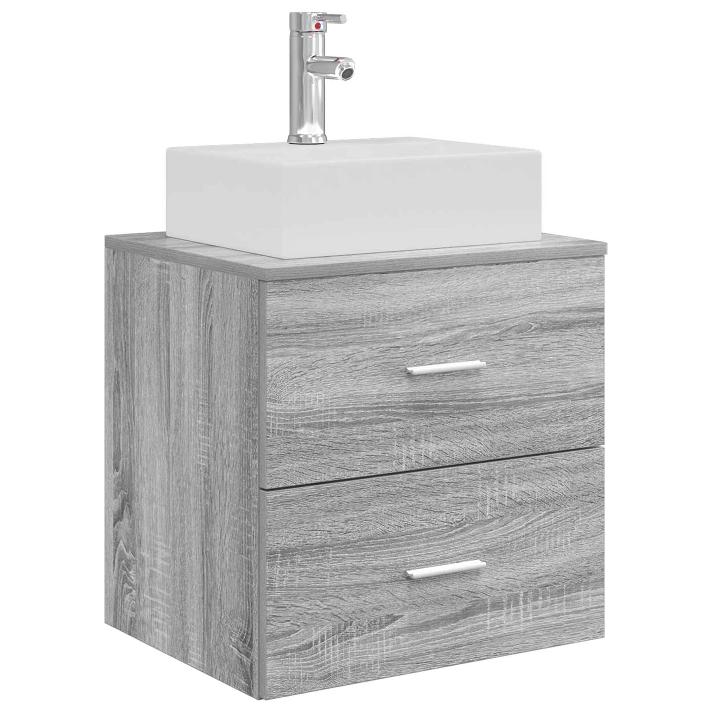 Bathroom Cabinet Set 3 pcs Grey Sonoma 49.5 x 41 x 62.5 cm
