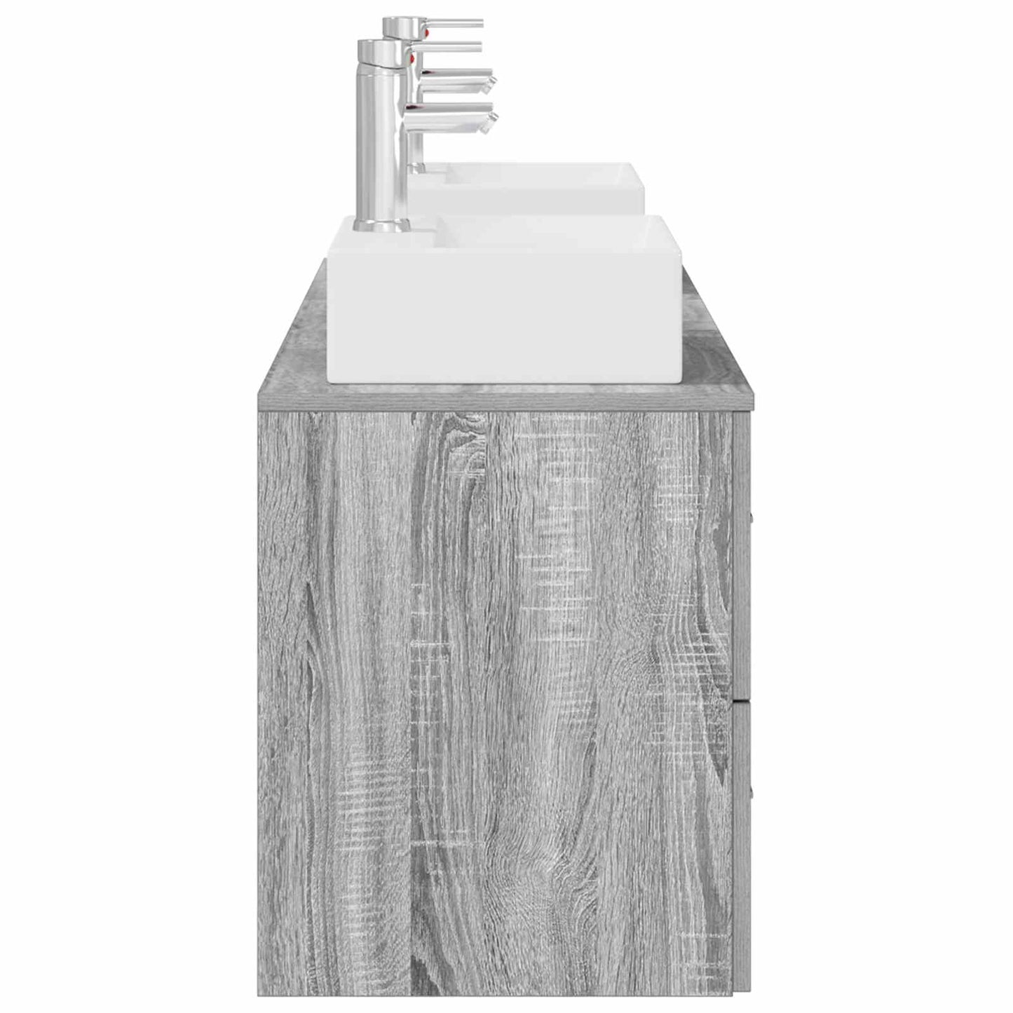 Bathroom Cabinet Set 3 pcs Grey Sonoma 49.5 x 41 x 62.5 cm