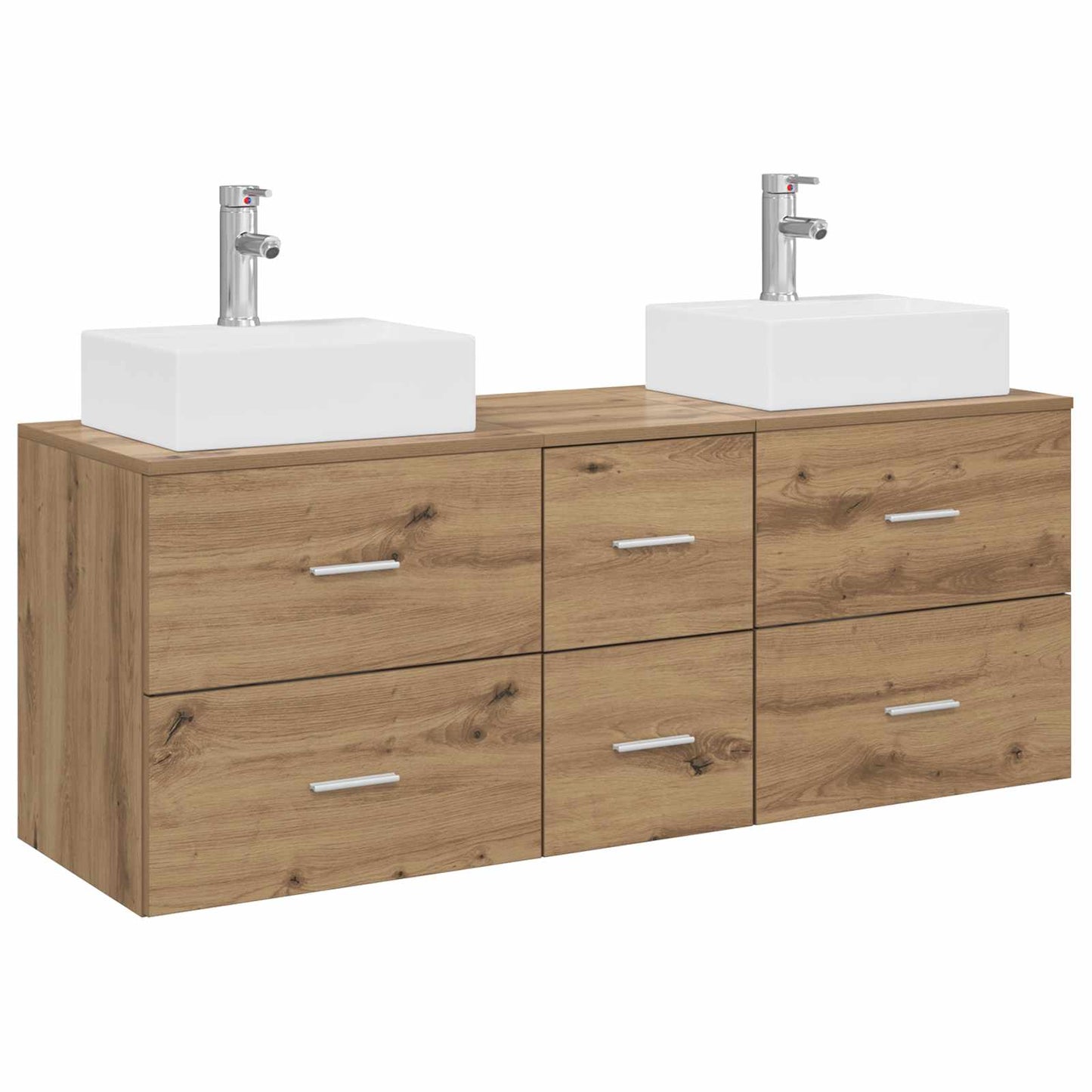 Bathroom Cabinet Set 3 pcs Artisan Oak 49.5 x 41 x 62.5 cm