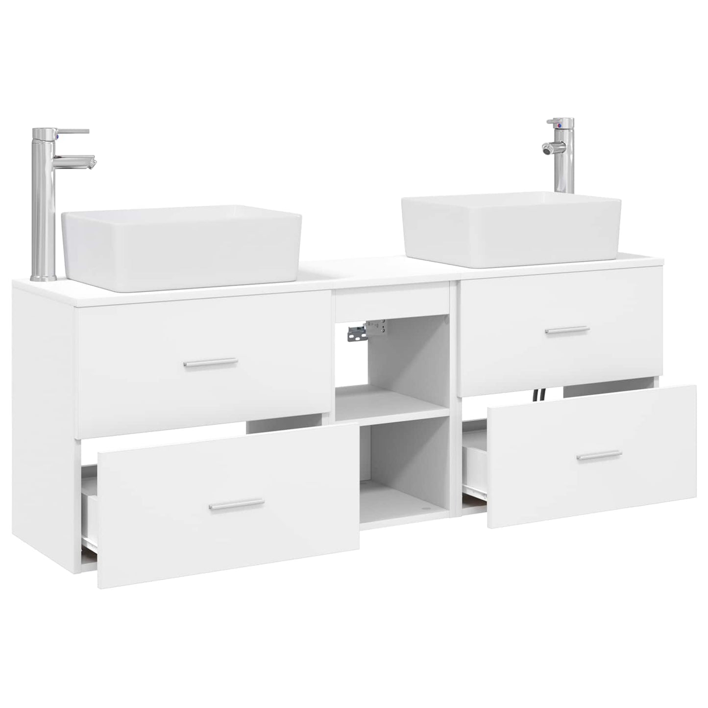 Bathroom Cabinet Set 3 pcs White 53 x 34.5 x 63 cm