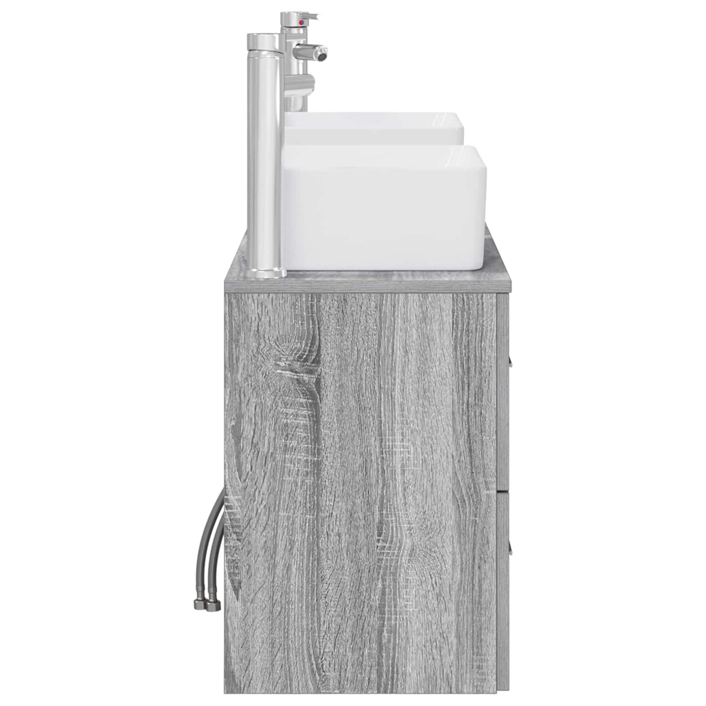 Bathroom Cabinet Set 3 pcs Grey Sonoma 53 x 34.5 x 63 cm