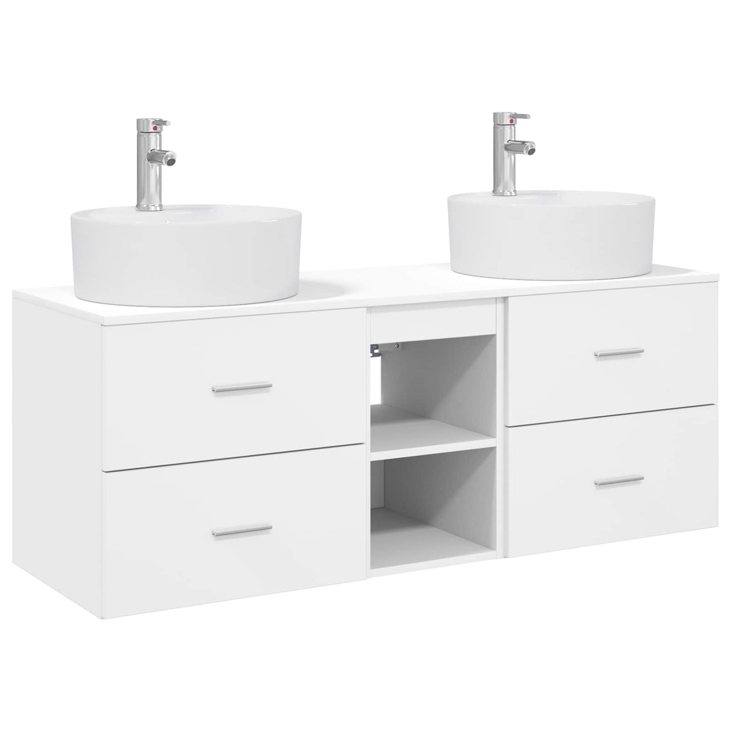 Bathroom Cabinet Set 3 pcs White 49.5 x 44.5 x 65 cm