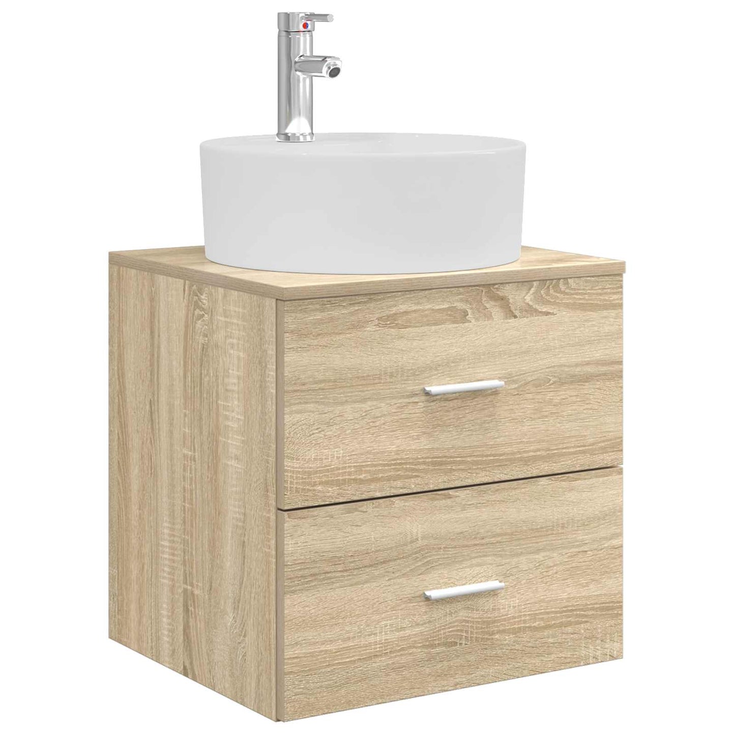 Bathroom Cabinet Set 3 pcs Sonoma Oak 49.5 x 44.5 x 65 cm