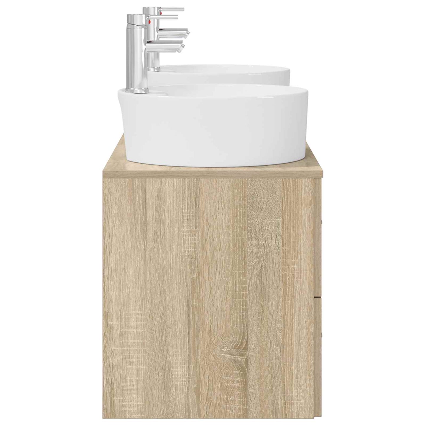 Bathroom Cabinet Set 3 pcs Sonoma Oak 49.5 x 44.5 x 65 cm