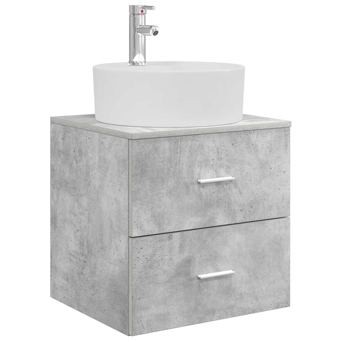 Bathroom Cabinet Set 3 pcs Concrete Grey 49.5 x 44.5 x 65 cm