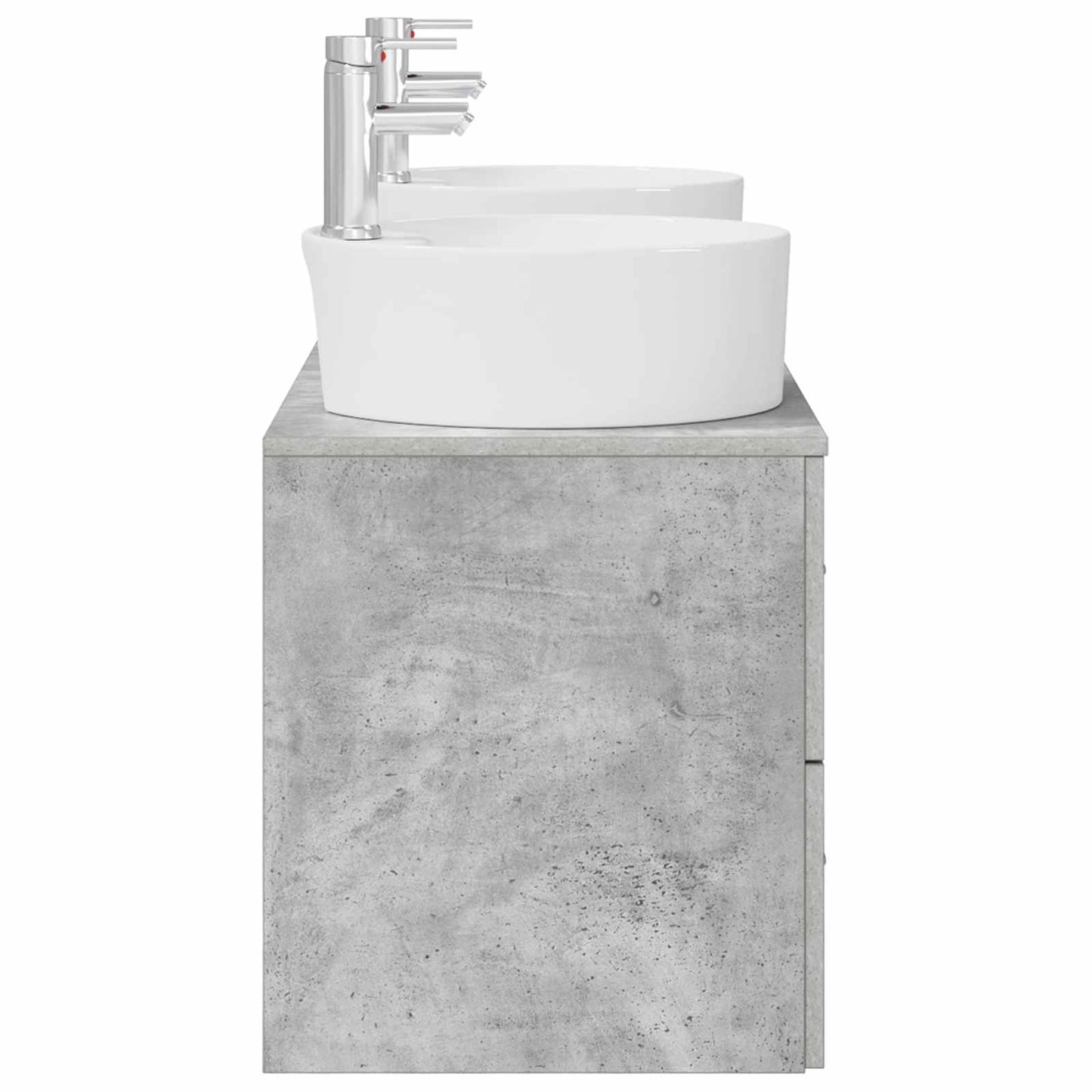 Bathroom Cabinet Set 3 pcs Concrete Grey 49.5 x 44.5 x 65 cm