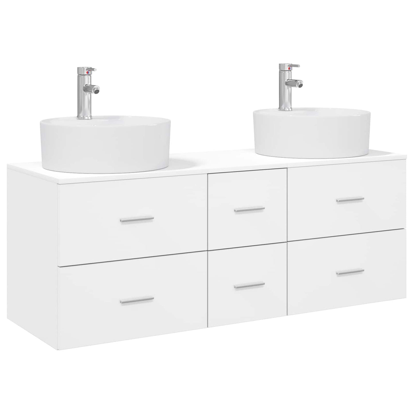 Bathroom Furniture Set 3 pcs White 49.5 x 44.5 x 65 cm