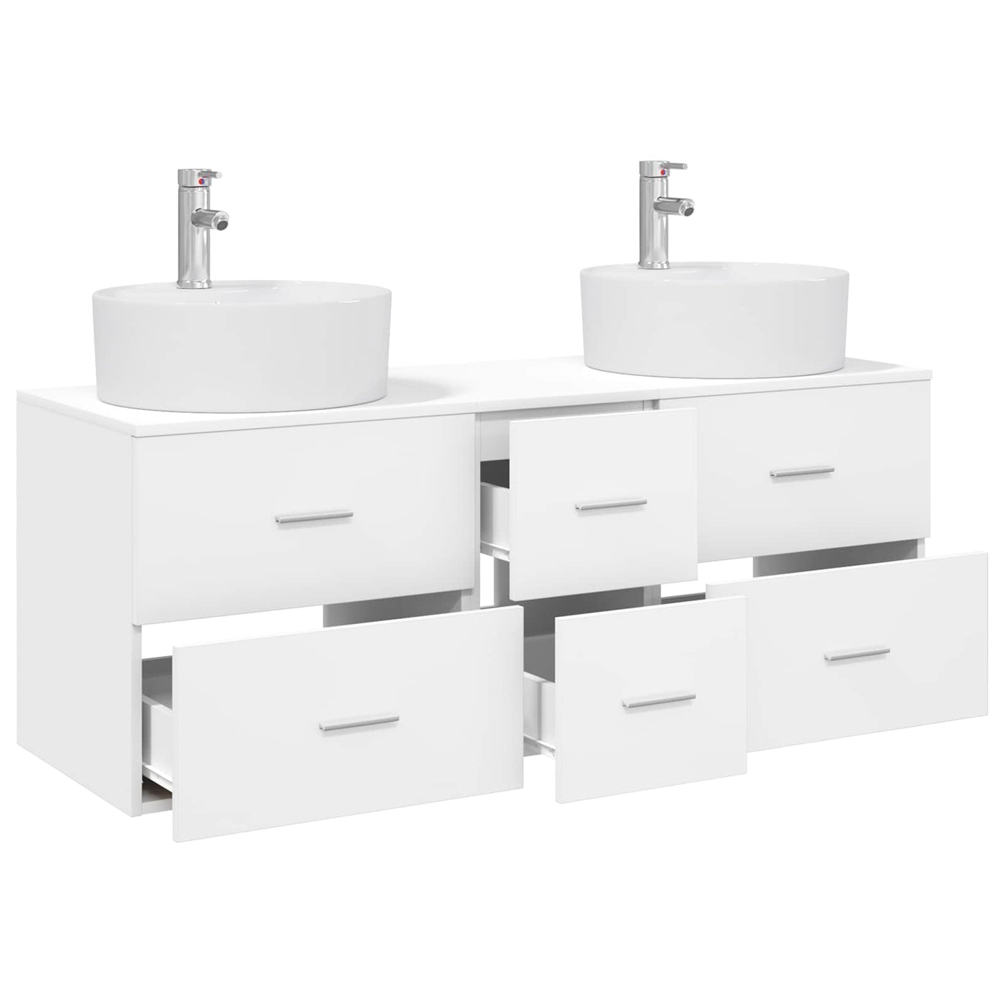 Bathroom Furniture Set 3 pcs White 49.5 x 44.5 x 65 cm