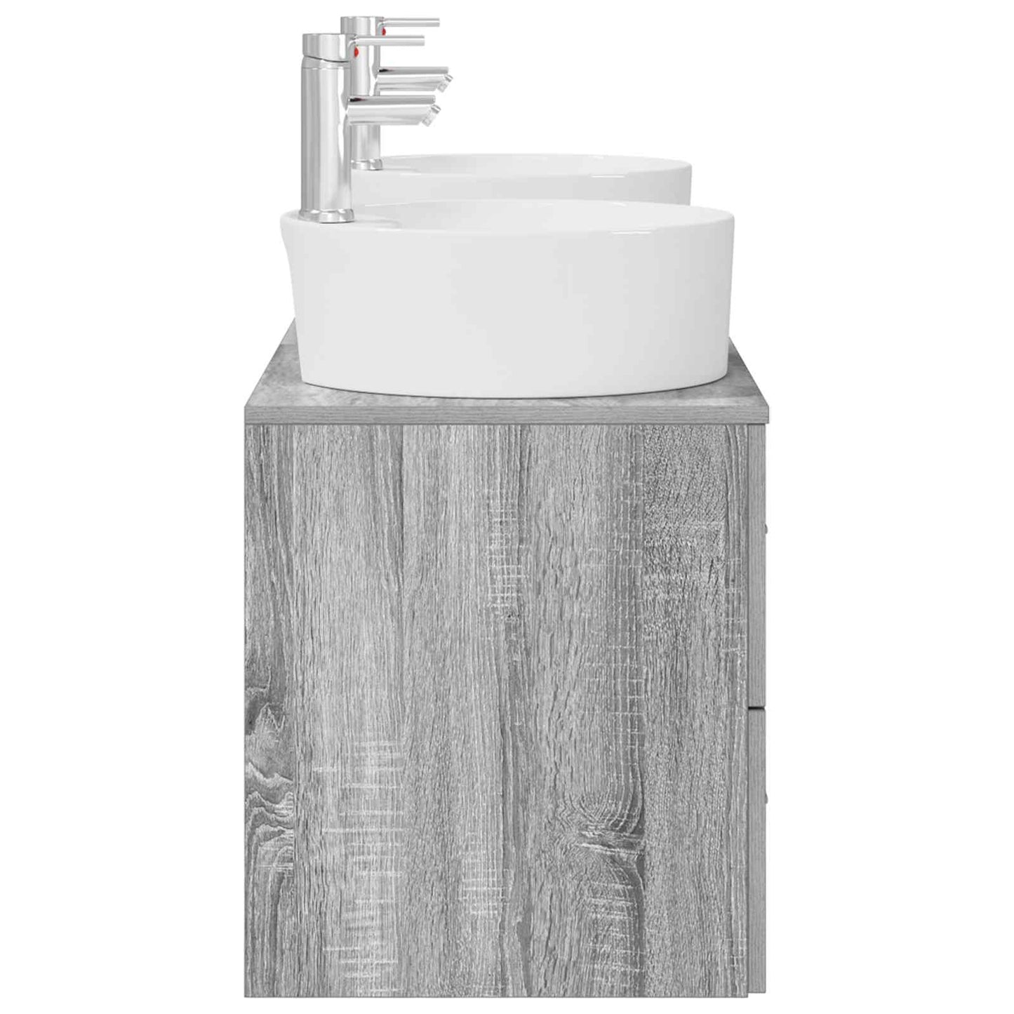 Bathroom Furniture Set 3 pcs Grey Sonoma 49.5 x 44.5 x 65 cm