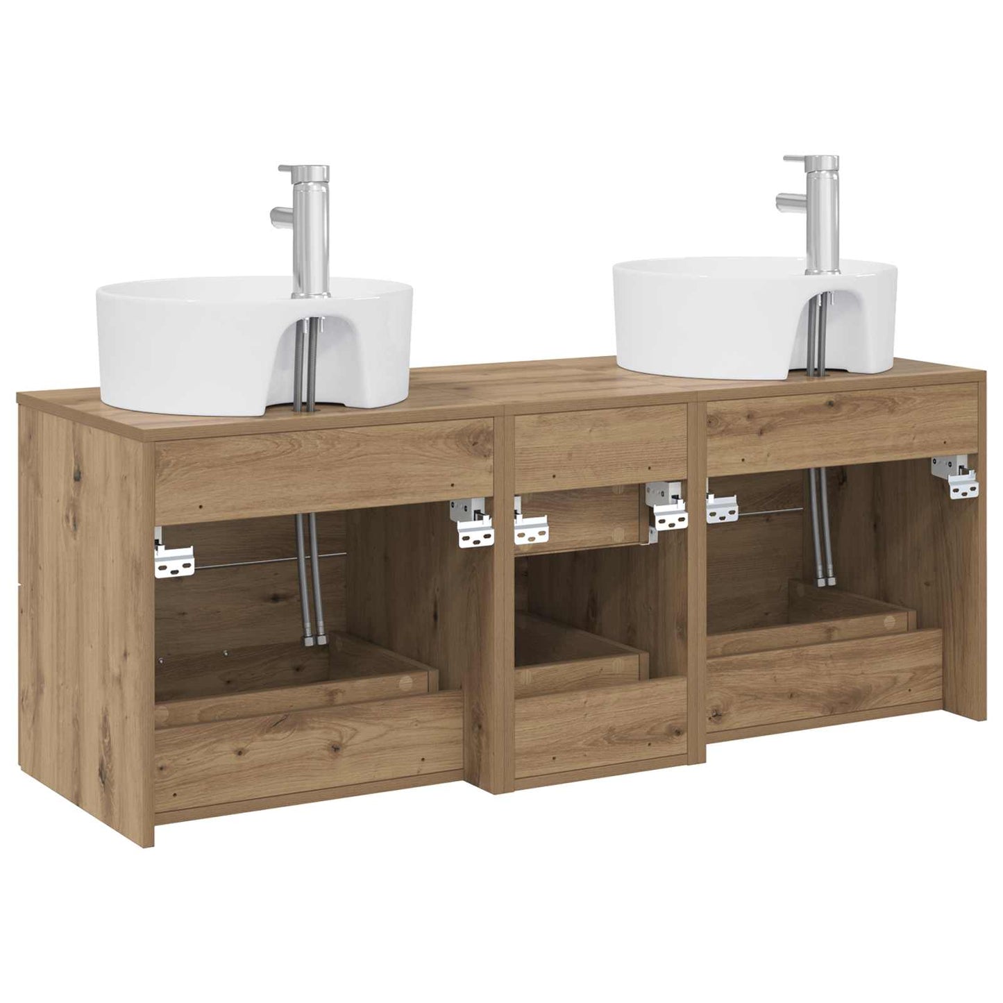 Bathroom Furniture Set 3 pcs Artisan Oak 49.5 x 44.5 x 65 cm