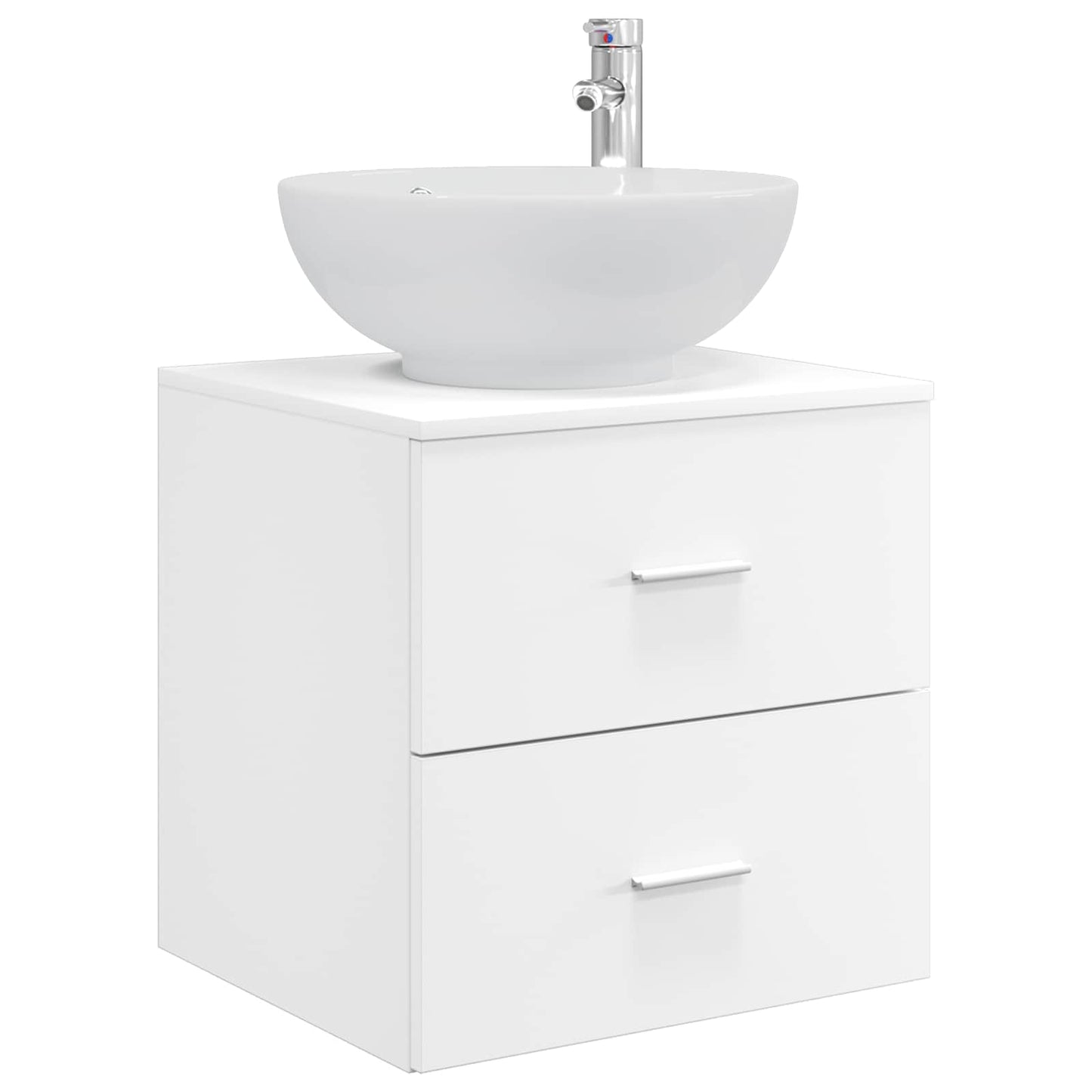 Bathroom Furniture Set 3 pcs White 49.5 x 44.5 x 65 cm