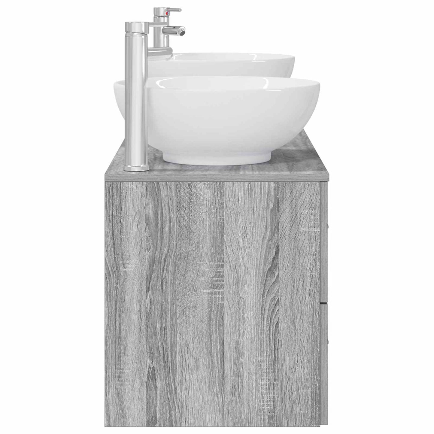 Bathroom Furniture Set 3 pcs Grey Sonoma 49.5 x 44.5 x 65 cm