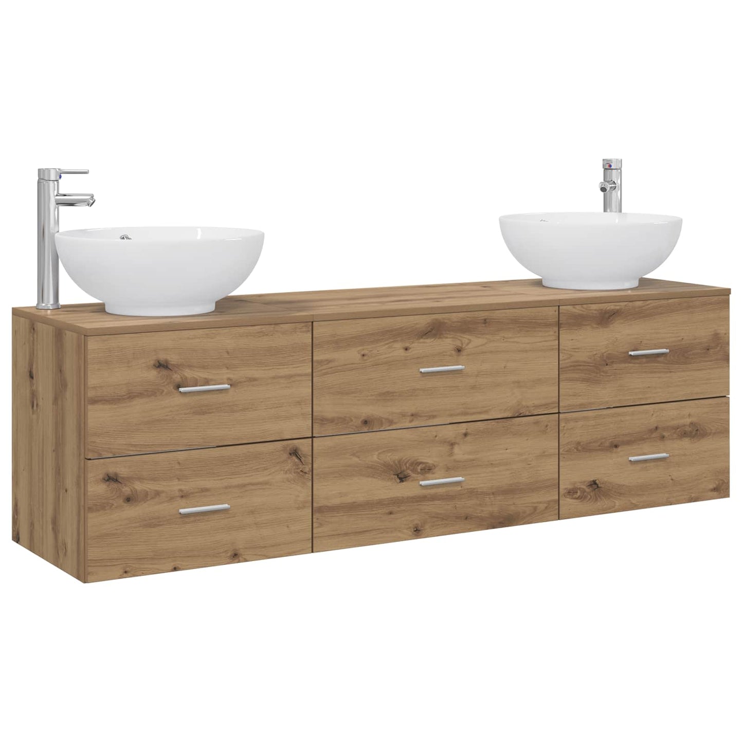 Bathroom Furniture Set 3 pcs Artisan Oak 49.5 x 44.5 x 65 cm