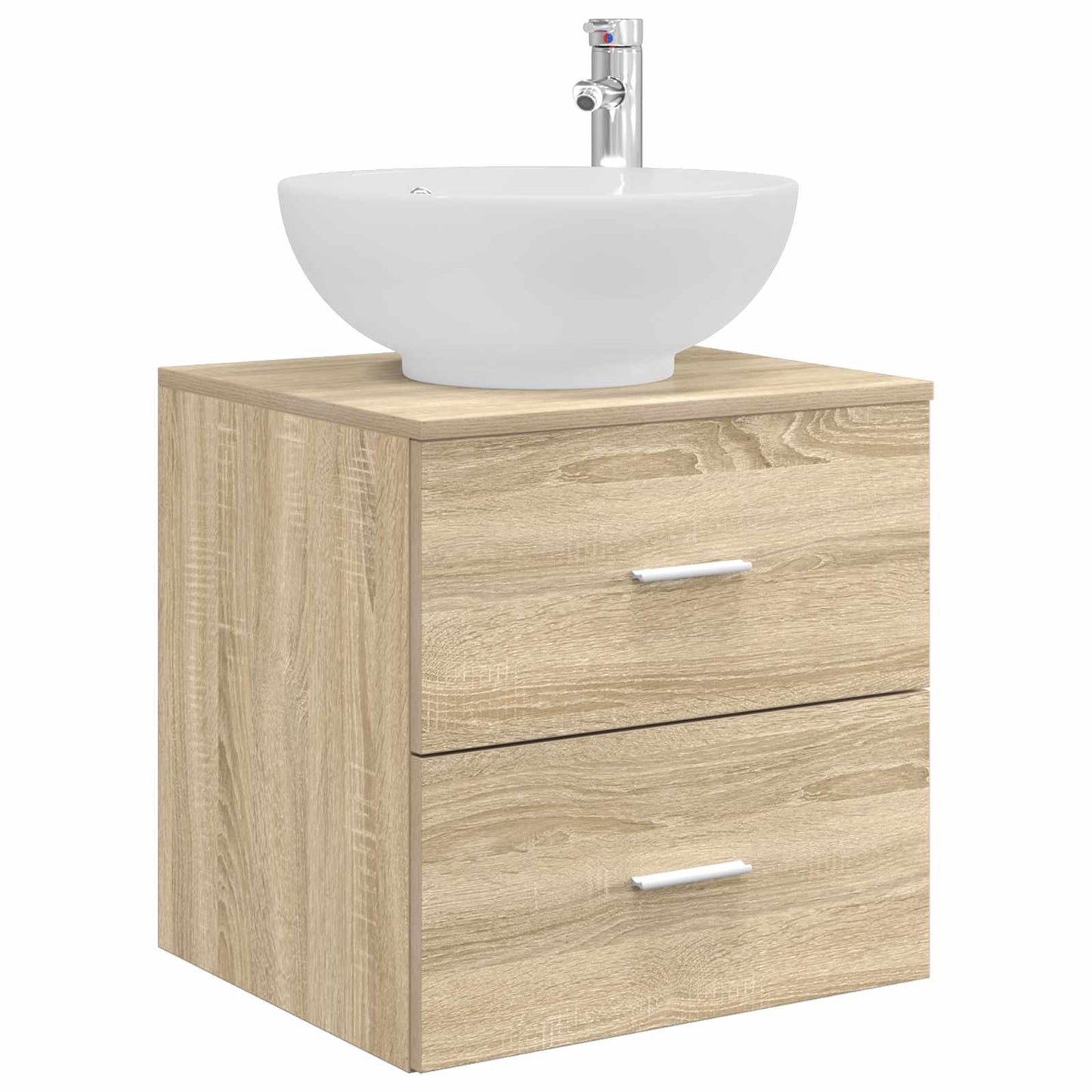 Bathroom Furniture Set 3 pcs Sonoma Oak 49.5 x 44.5 x 65 cm