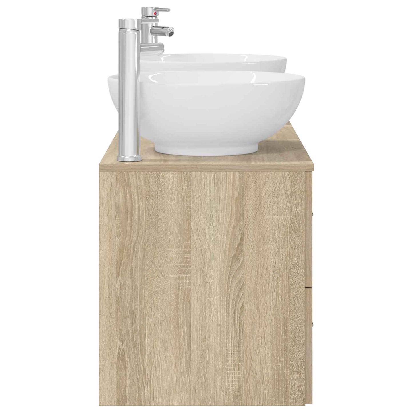 Bathroom Furniture Set 3 pcs Sonoma Oak 49.5 x 44.5 x 65 cm