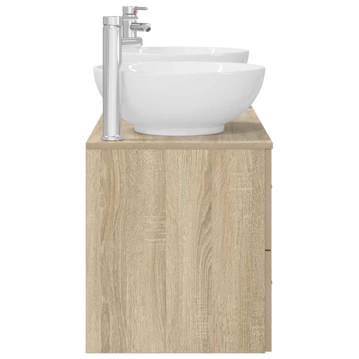 Bathroom Furniture Set 3 pcs Sonoma Oak 49.5 x 44.5 x 65 cm
