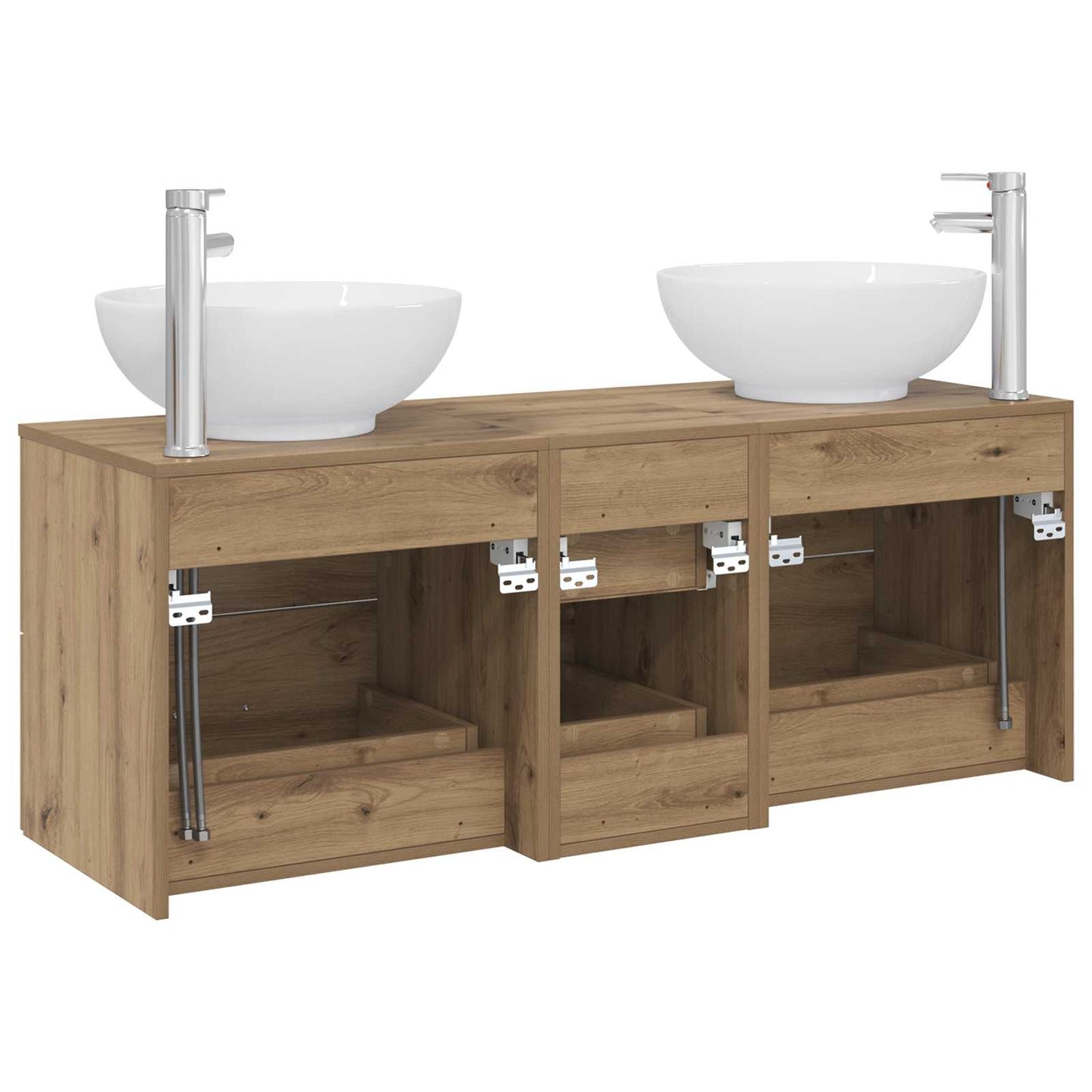 Bathroom Furniture Set 3 pcs Artisan Oak 49.5 x 44.5 x 65 cm