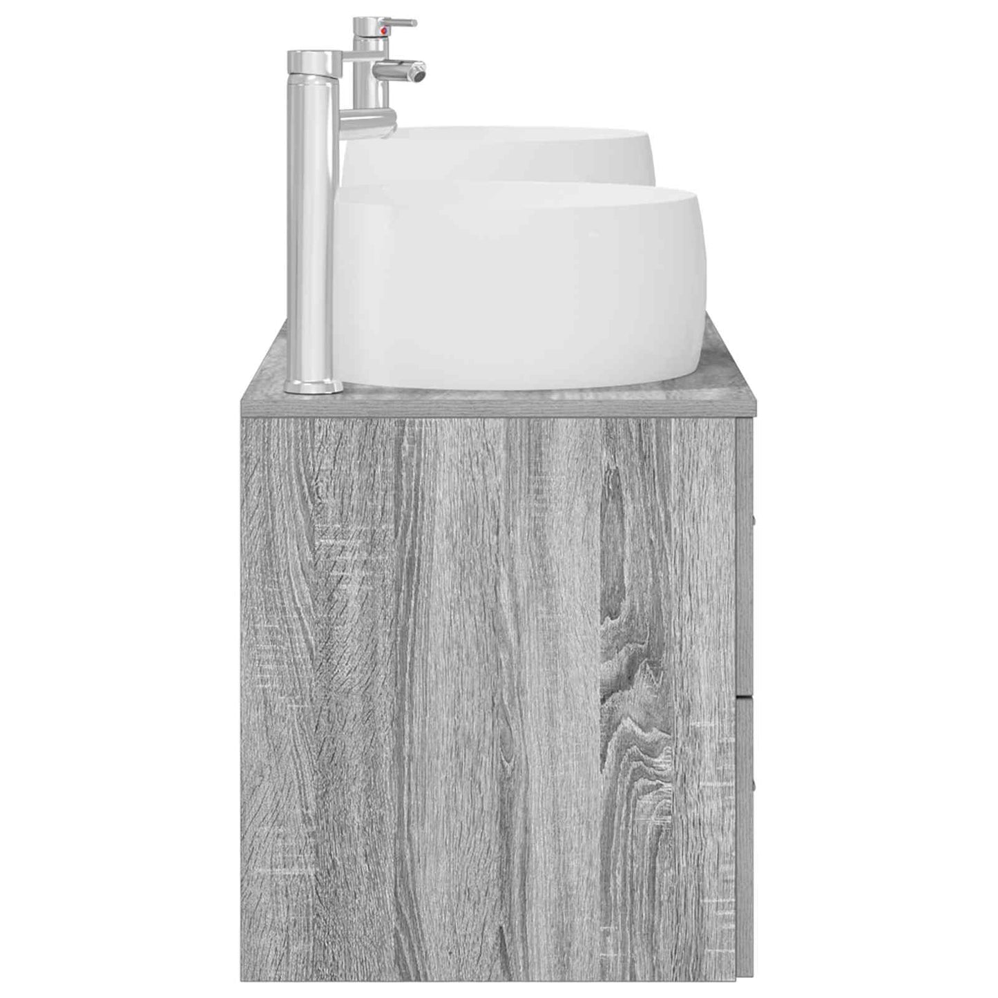 Bathroom Furniture Set 3 pcs Grey Sonoma 49.5 x 44.5 x 66 cm