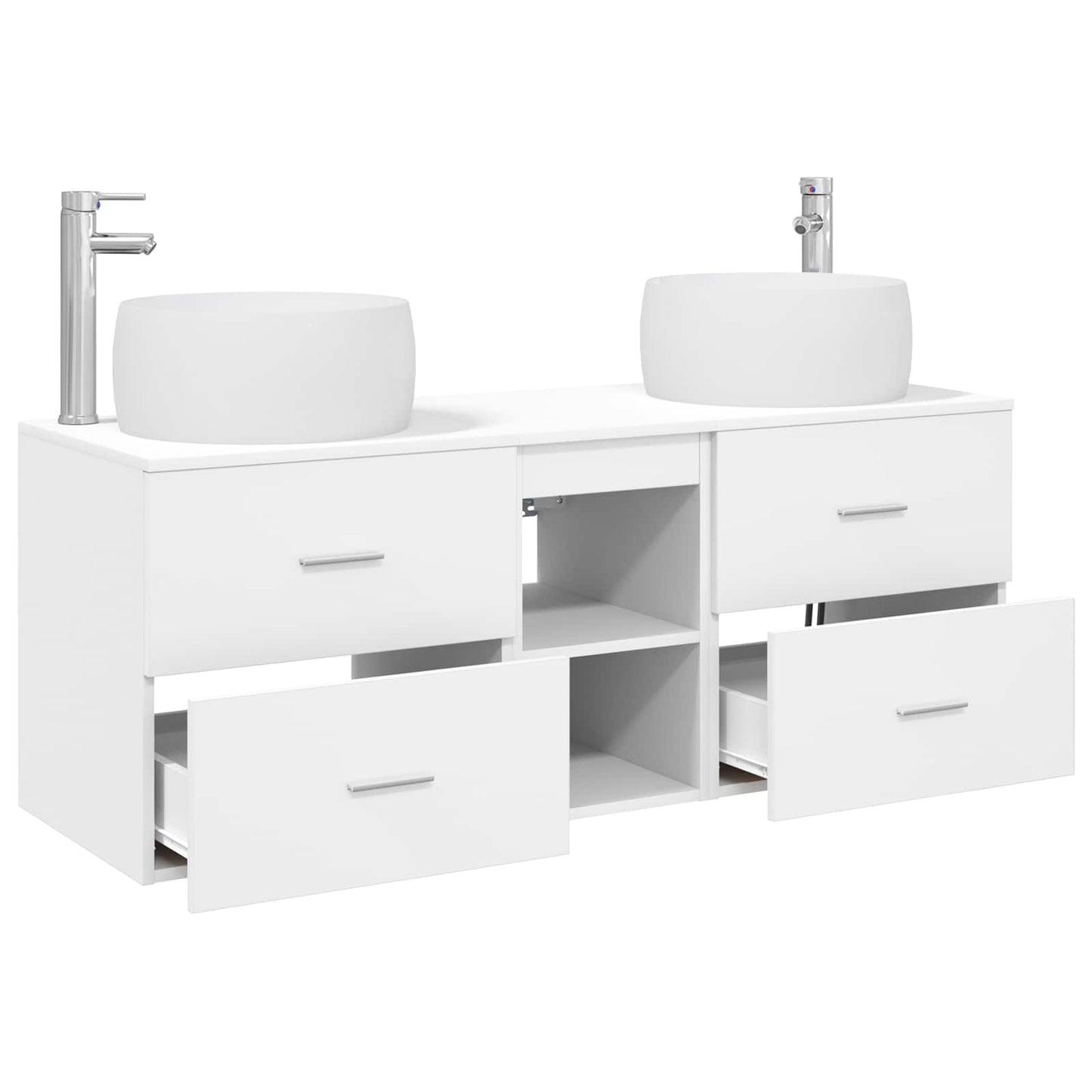 Bathroom Furniture Set 3 pcs White 49.5 x 44.5 x 66 cm