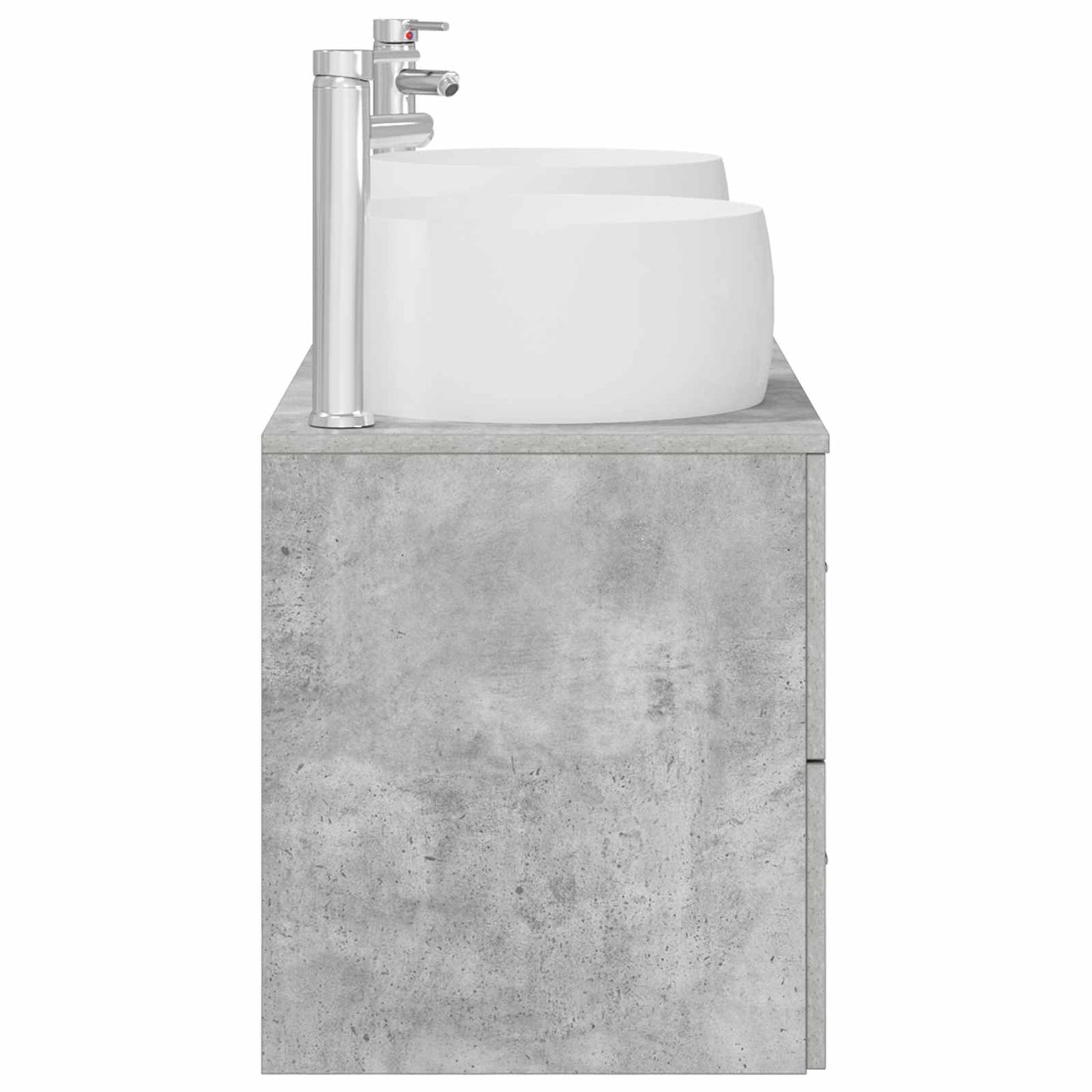 Bathroom Furniture Set 3 pcs Concrete Grey 49.5 x 44.5 x 66 cm