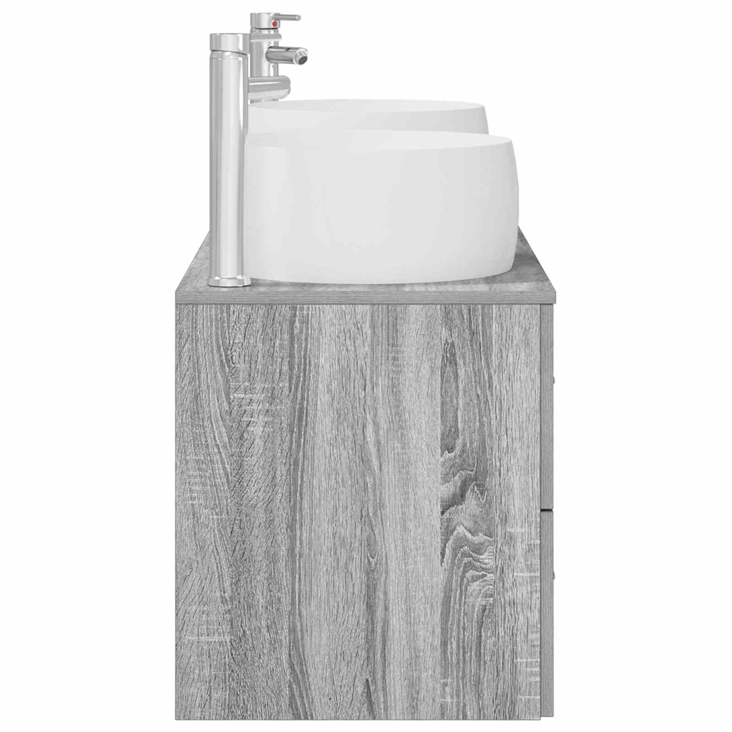 Bathroom Furniture Set 3 pcs Grey Sonoma 49.5 x 44.5 x 66 cm