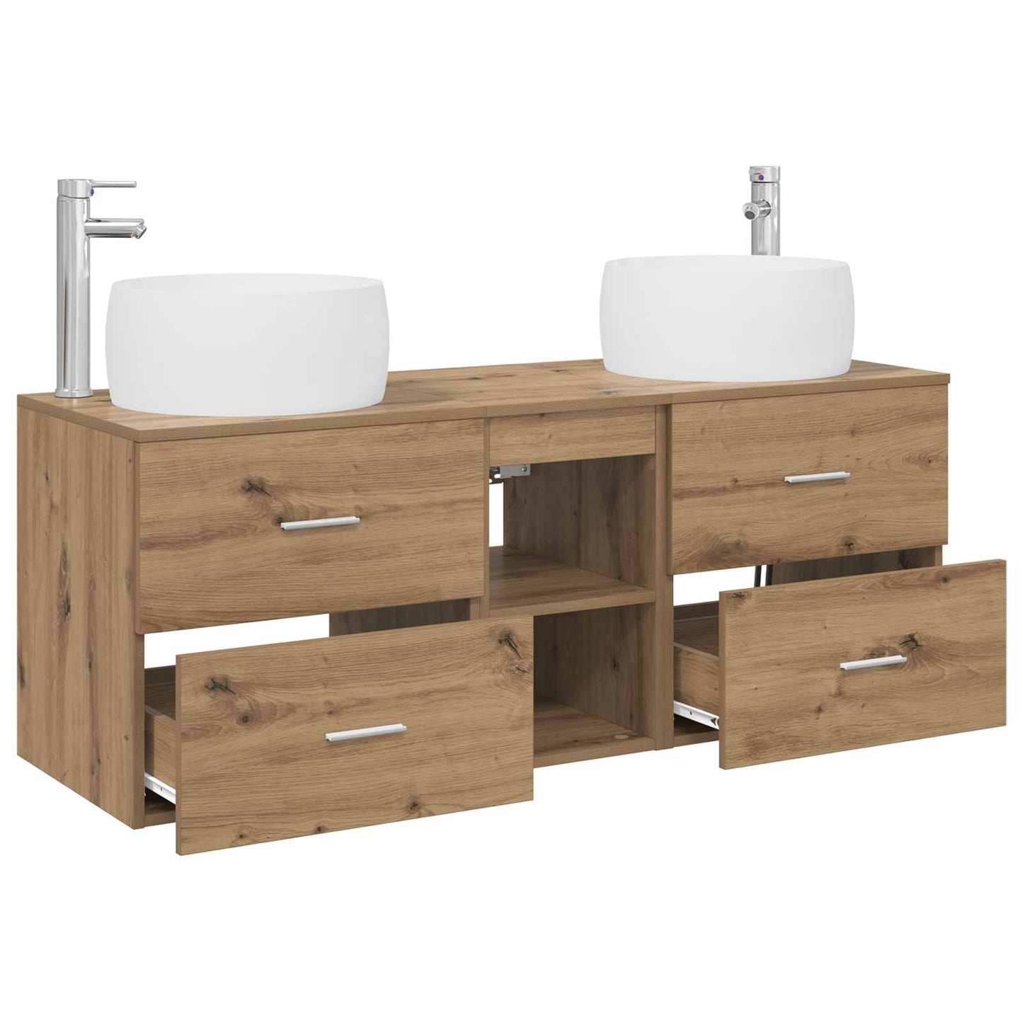 Bathroom Furniture Set 3 pcs Artisan Oak 49.5 x 44.5 x 66 cm