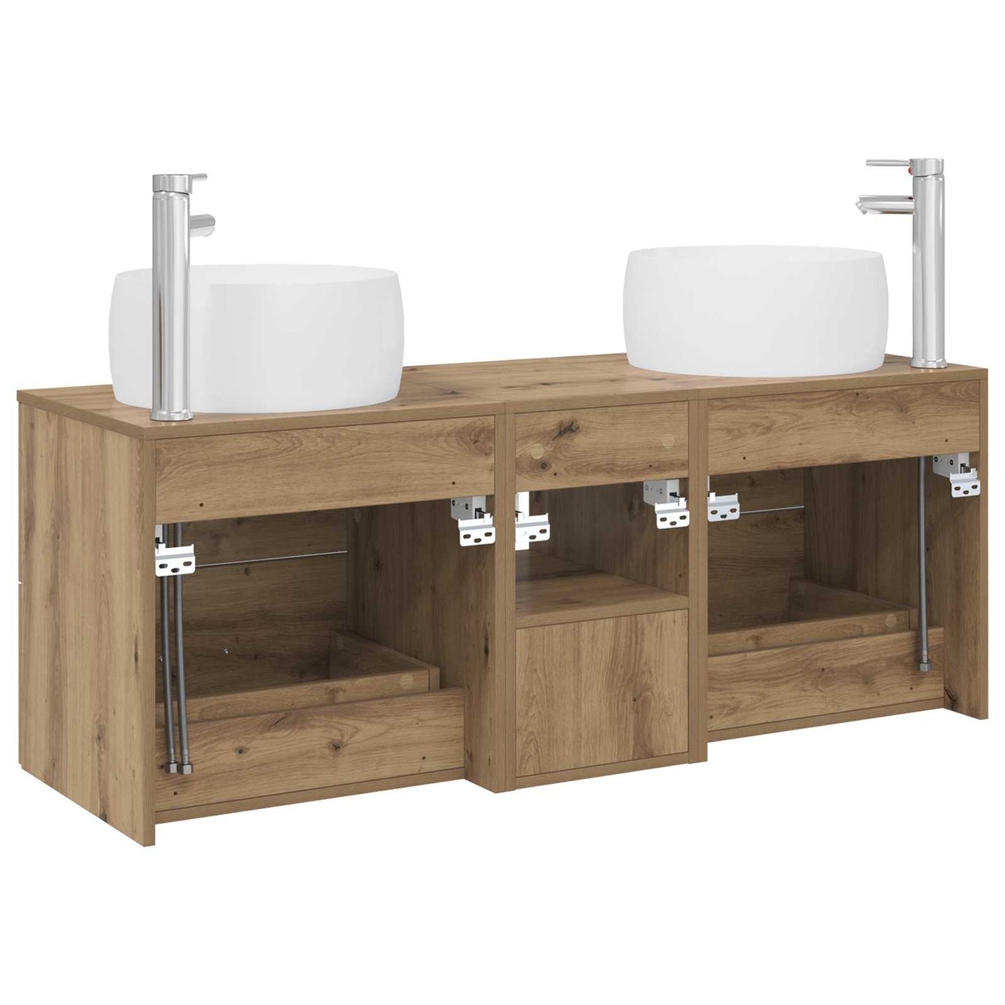 Bathroom Furniture Set 3 pcs Artisan Oak 49.5 x 44.5 x 66 cm