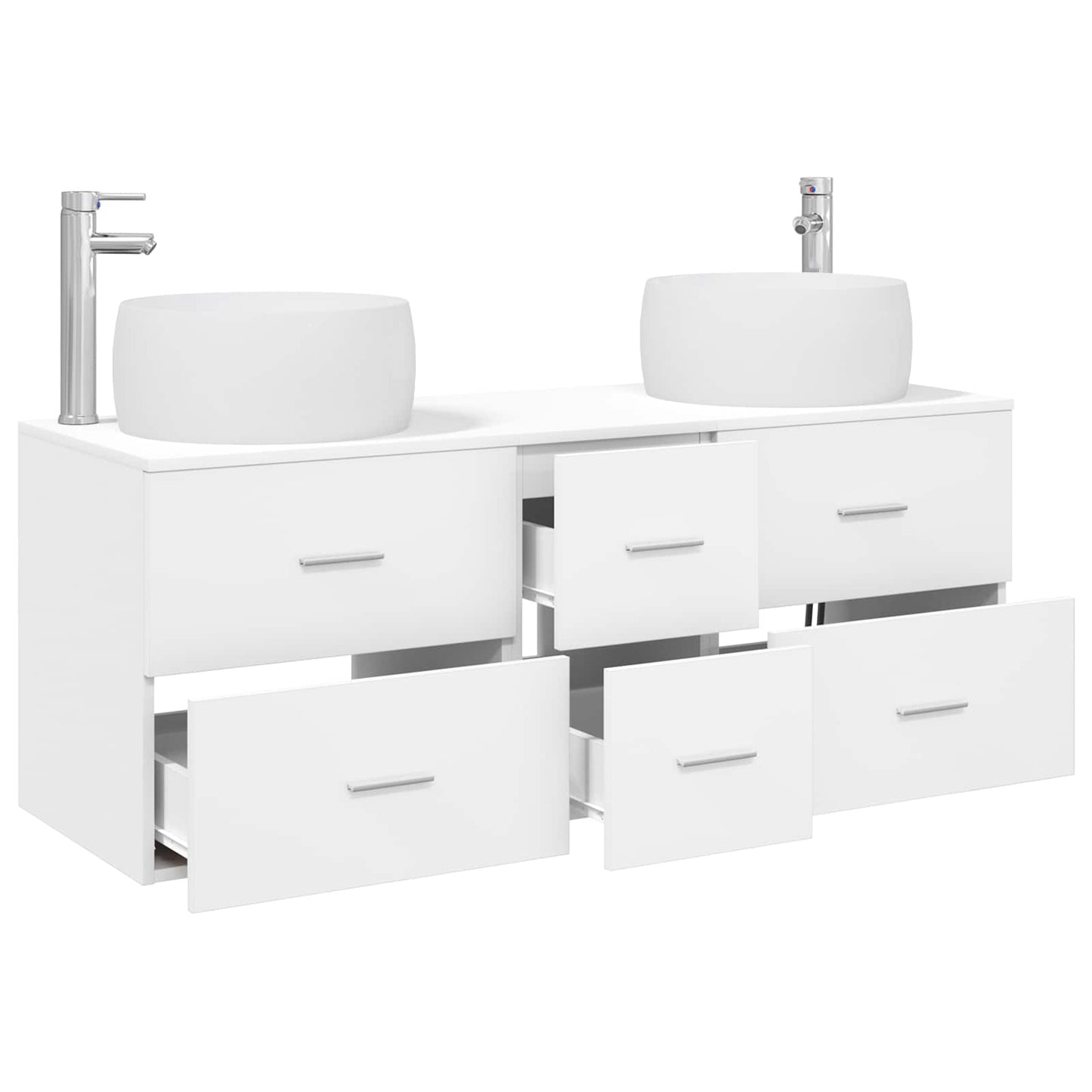 Bathroom Furniture Set 3 pcs White 49.5 x 44.5 x 66 cm