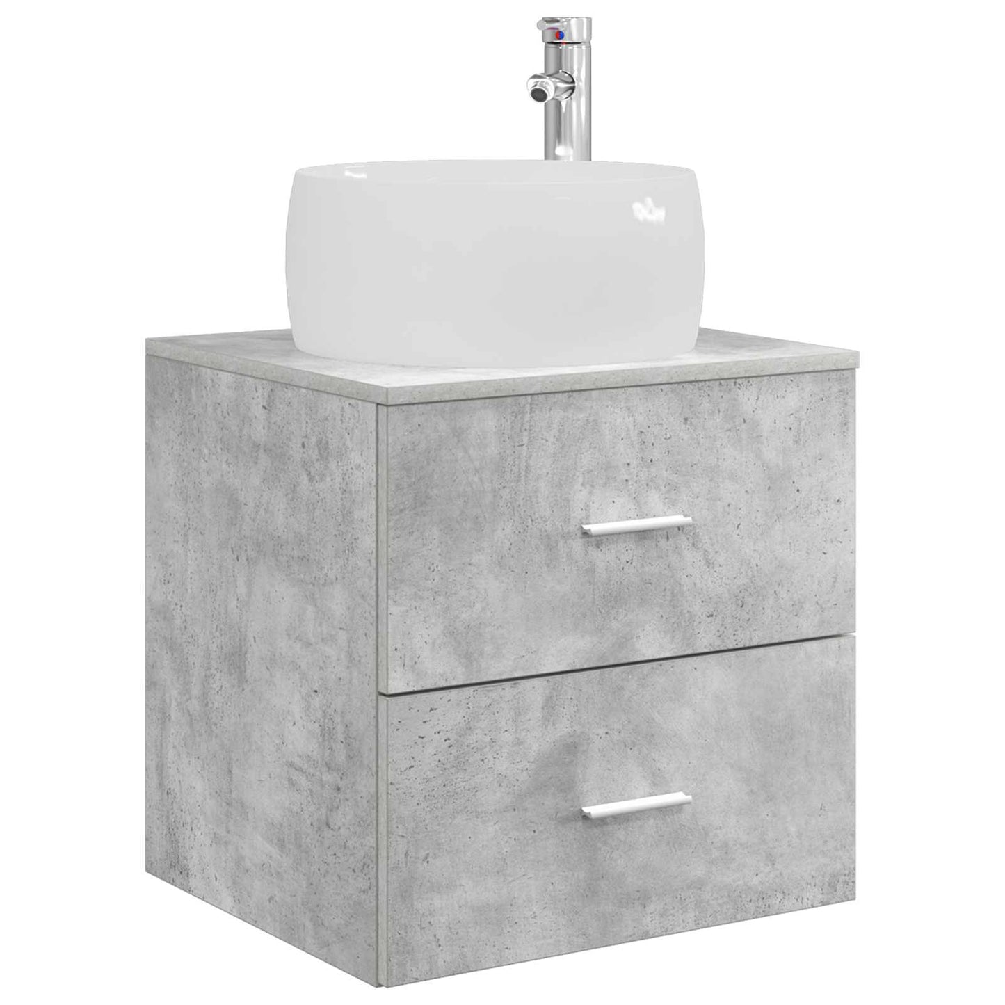 Bathroom Furniture Set 3 pcs Concrete Grey 49.5 x 44.5 x 66 cm