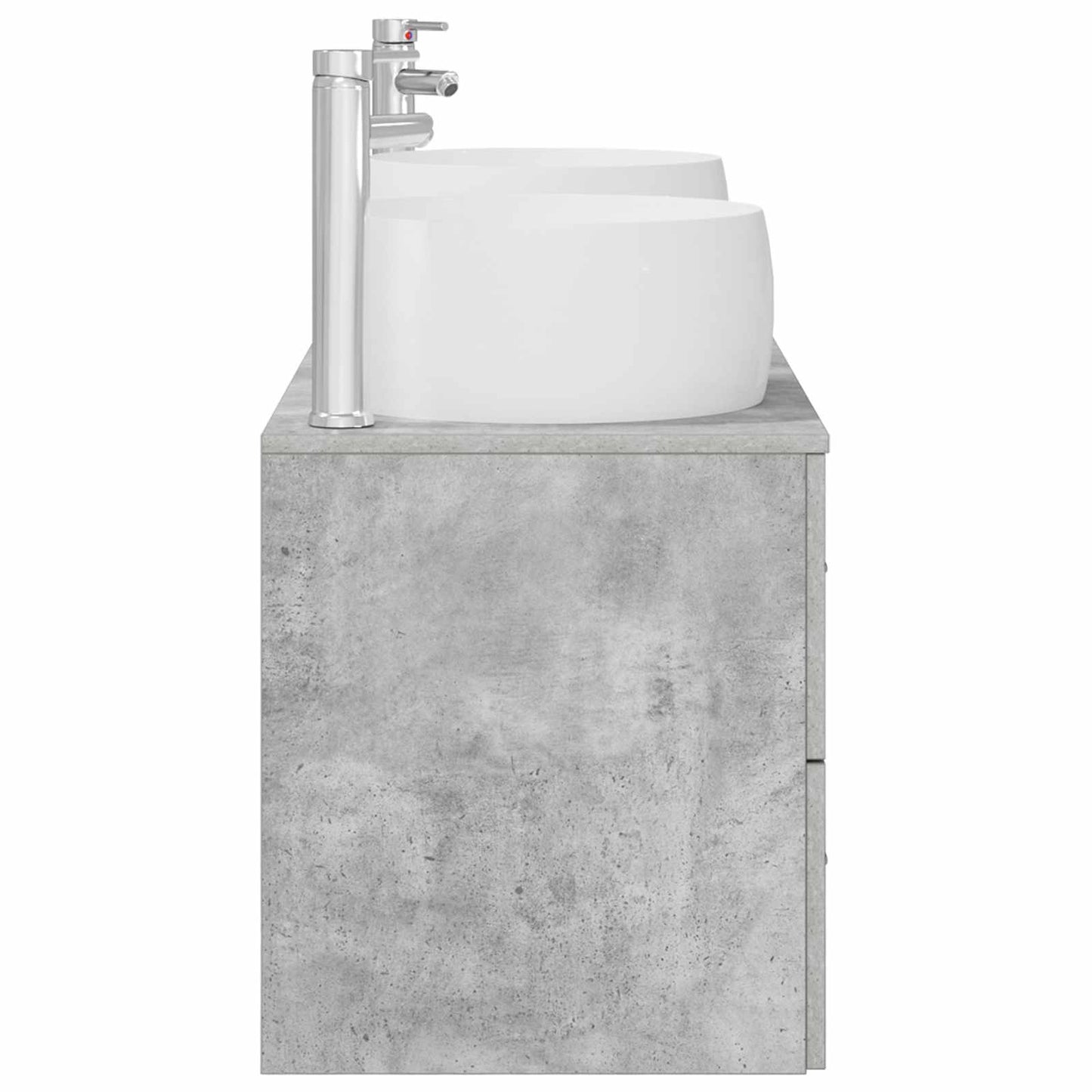 Bathroom Furniture Set 3 pcs Concrete Grey 49.5 x 44.5 x 66 cm