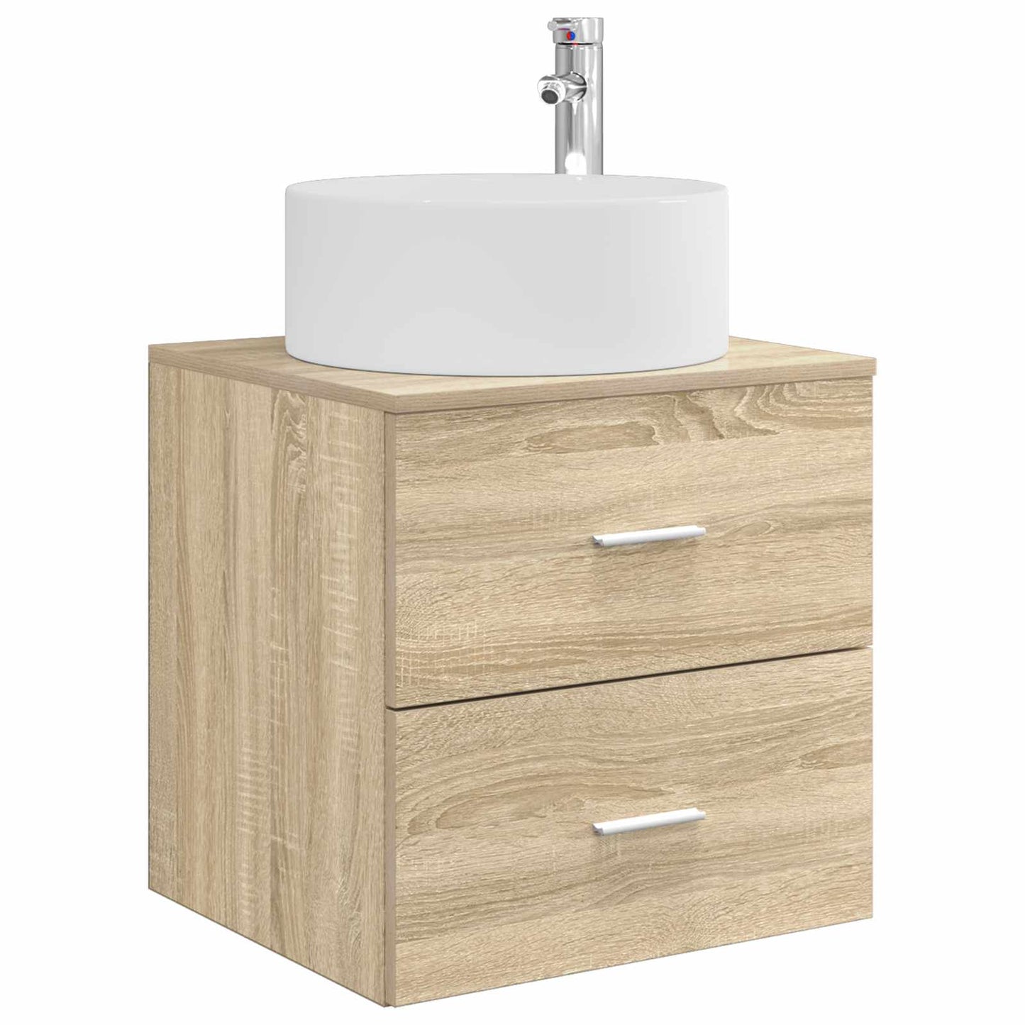 Bathroom Furniture Set 3 pcs Sonoma Oak 49.5 x 44.5 x 65.5 cm