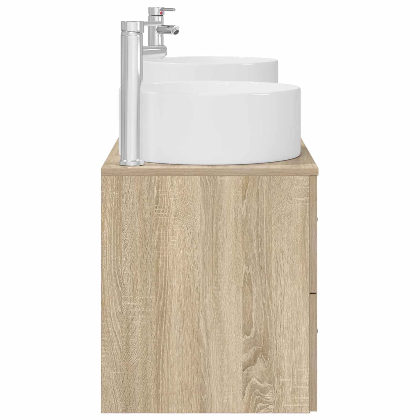 Bathroom Furniture Set 3 pcs Sonoma Oak 49.5 x 44.5 x 65.5 cm
