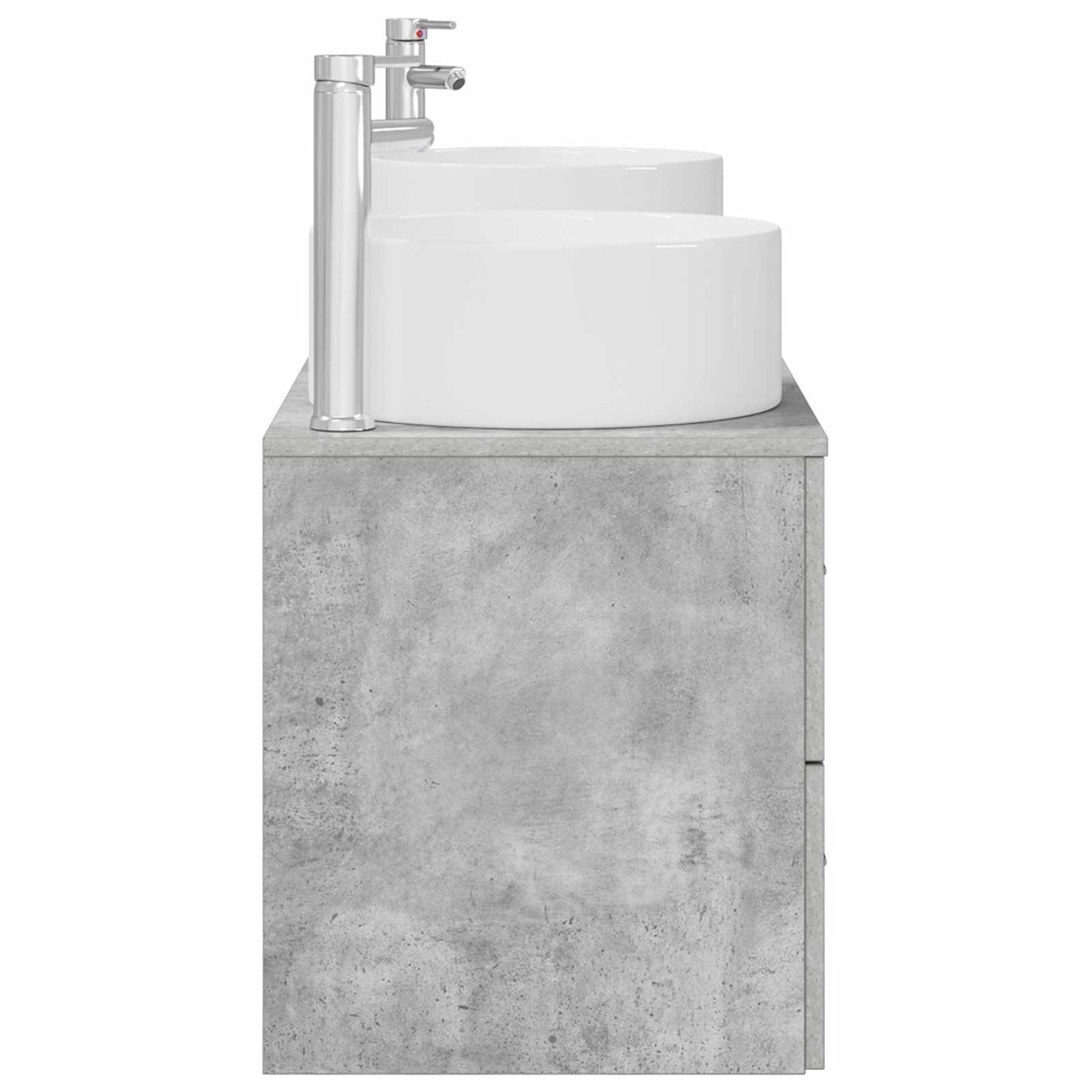 Bathroom Furniture Set 3 pcs Concrete Grey